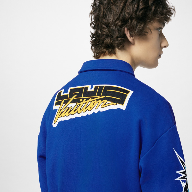 Printed Half-Zipped Cotton Sweatshirt 5