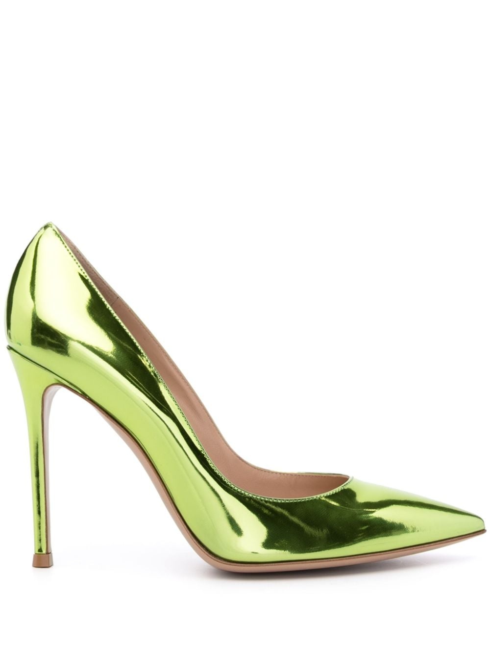 Gianvito 105mm metallic-effect pumps - 1