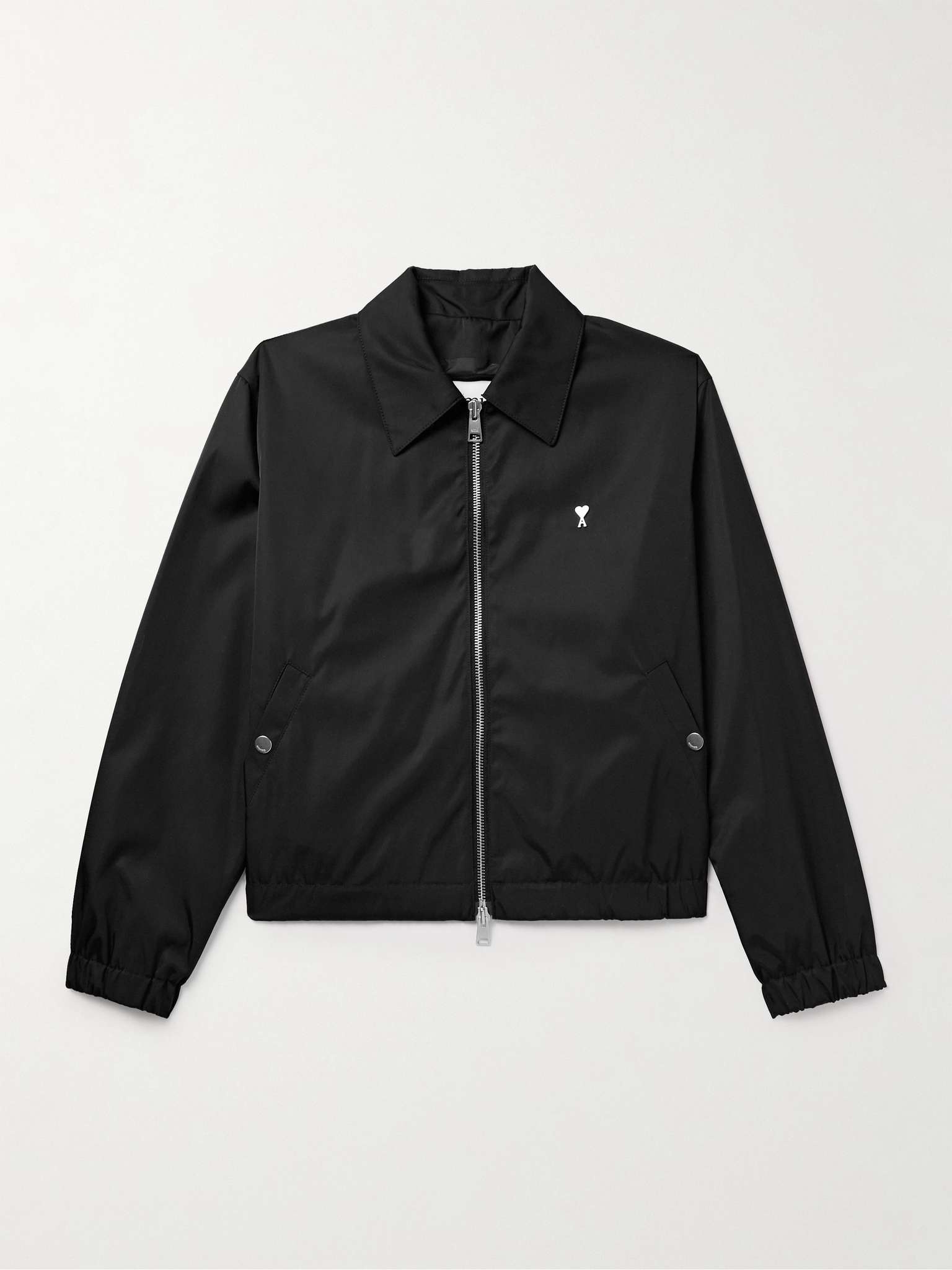 Logo-Embellished Satin-Twill Blouson Jacket - 1