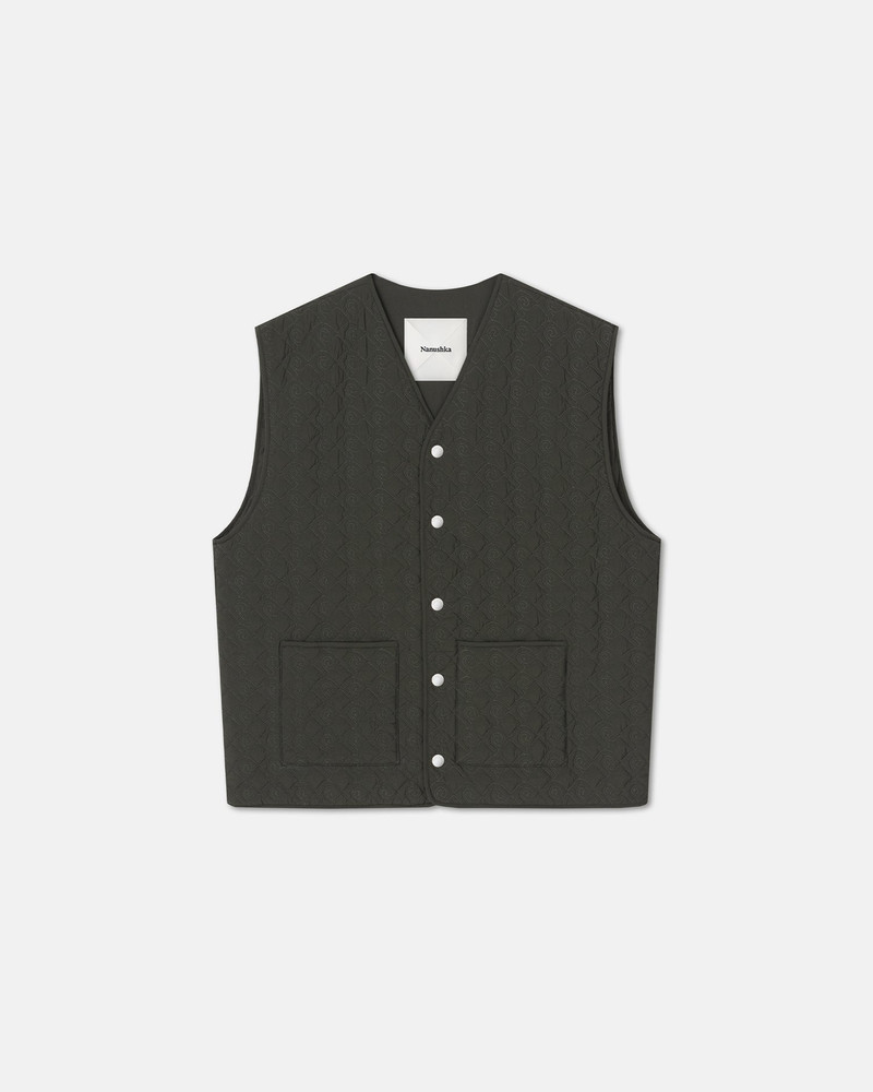 Quilted Tech Poplin Vest 1