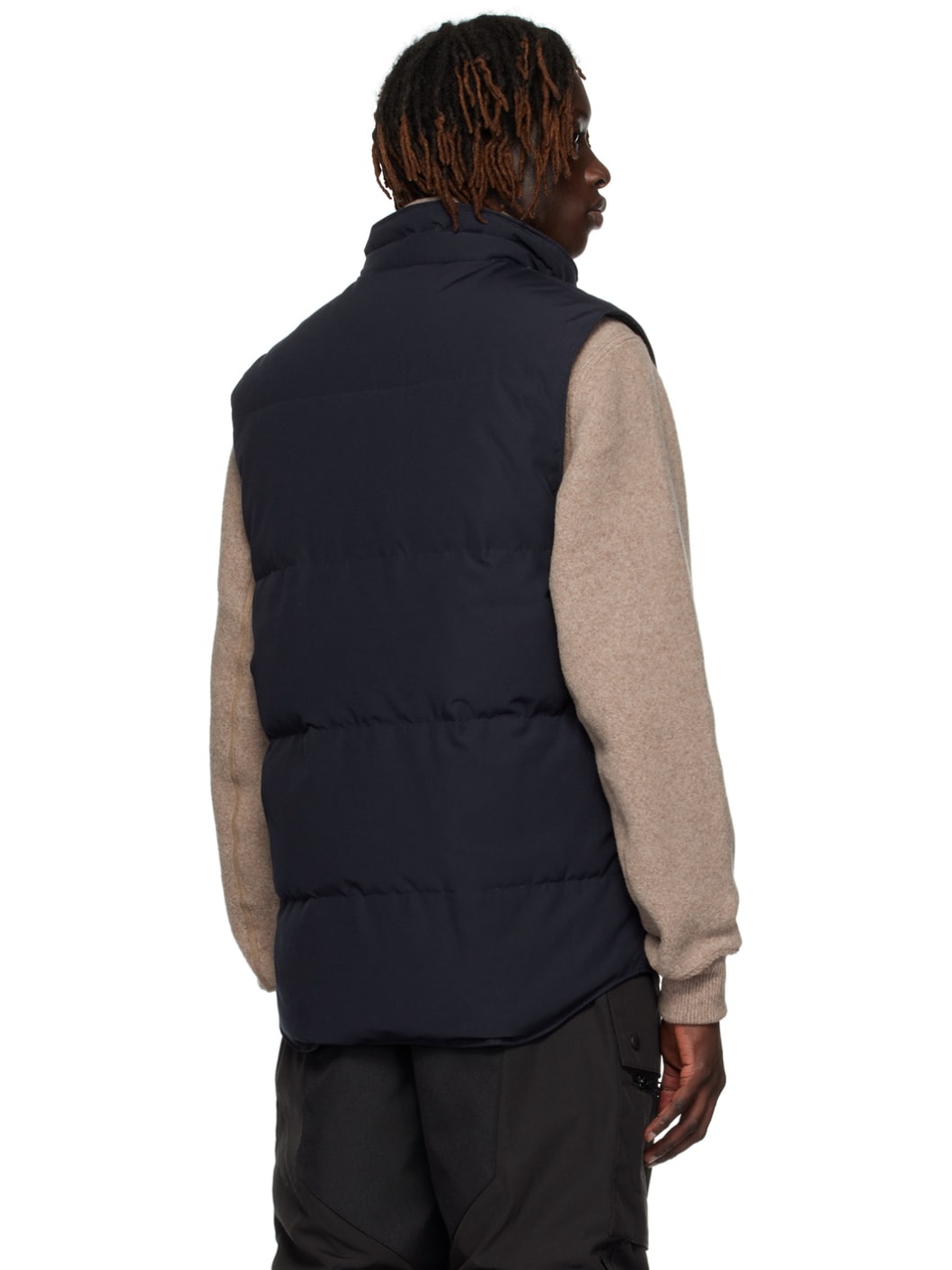 Navy Black Label Garson Down Vest - 3