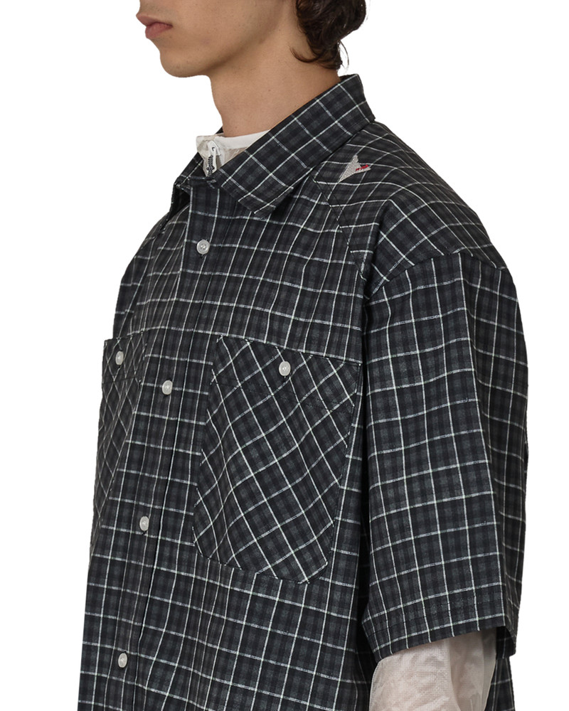 Aair Floweave Printed Check Short Sleeve Shirt 5