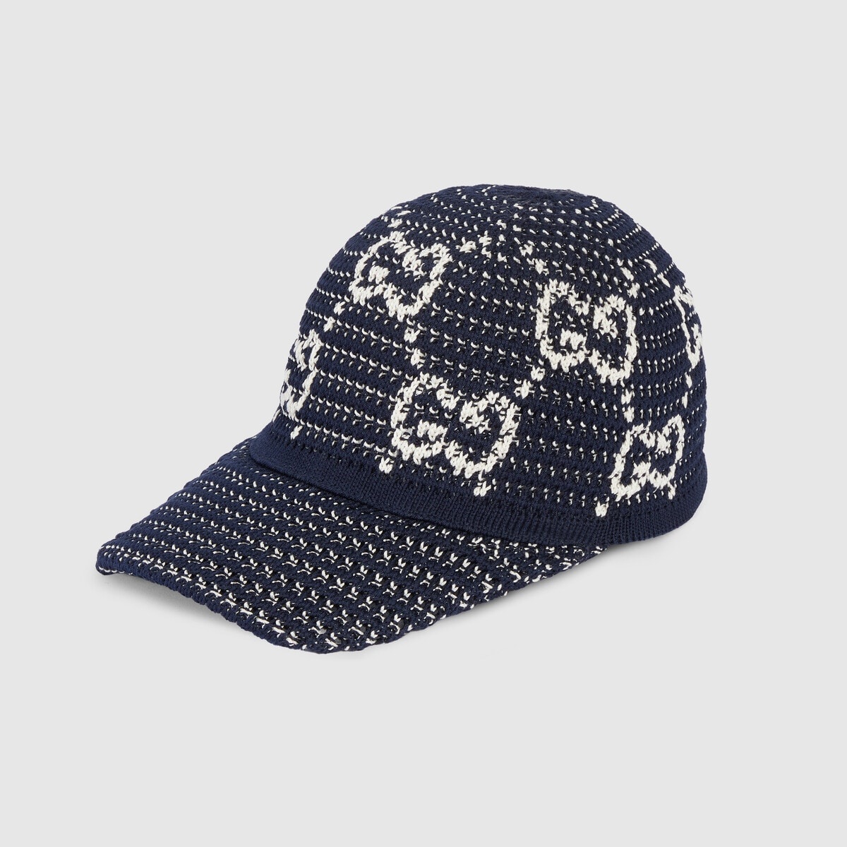 GG crochet cotton baseball hat - 1