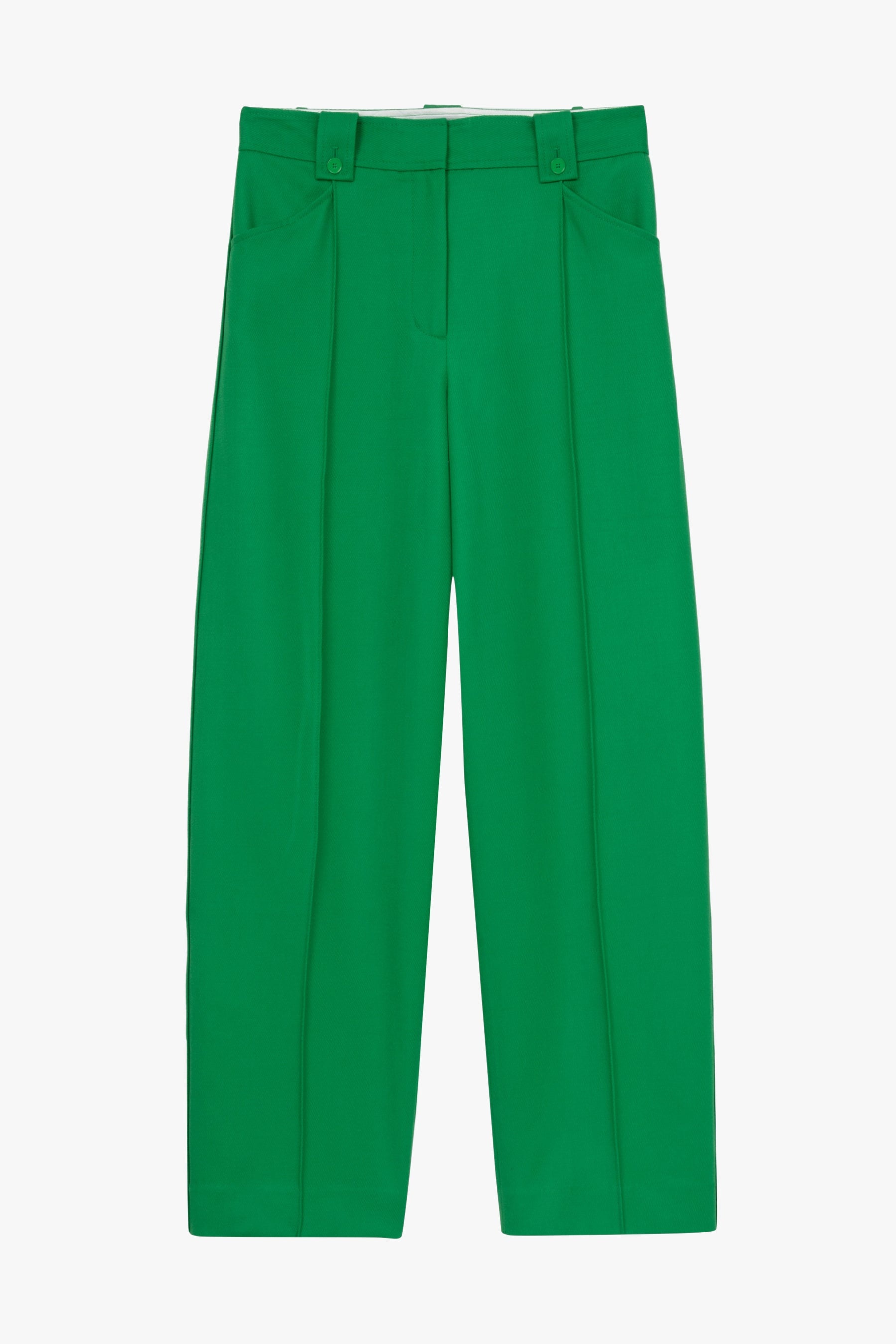 Cavalry Twill Wide Leg Trousers - 6