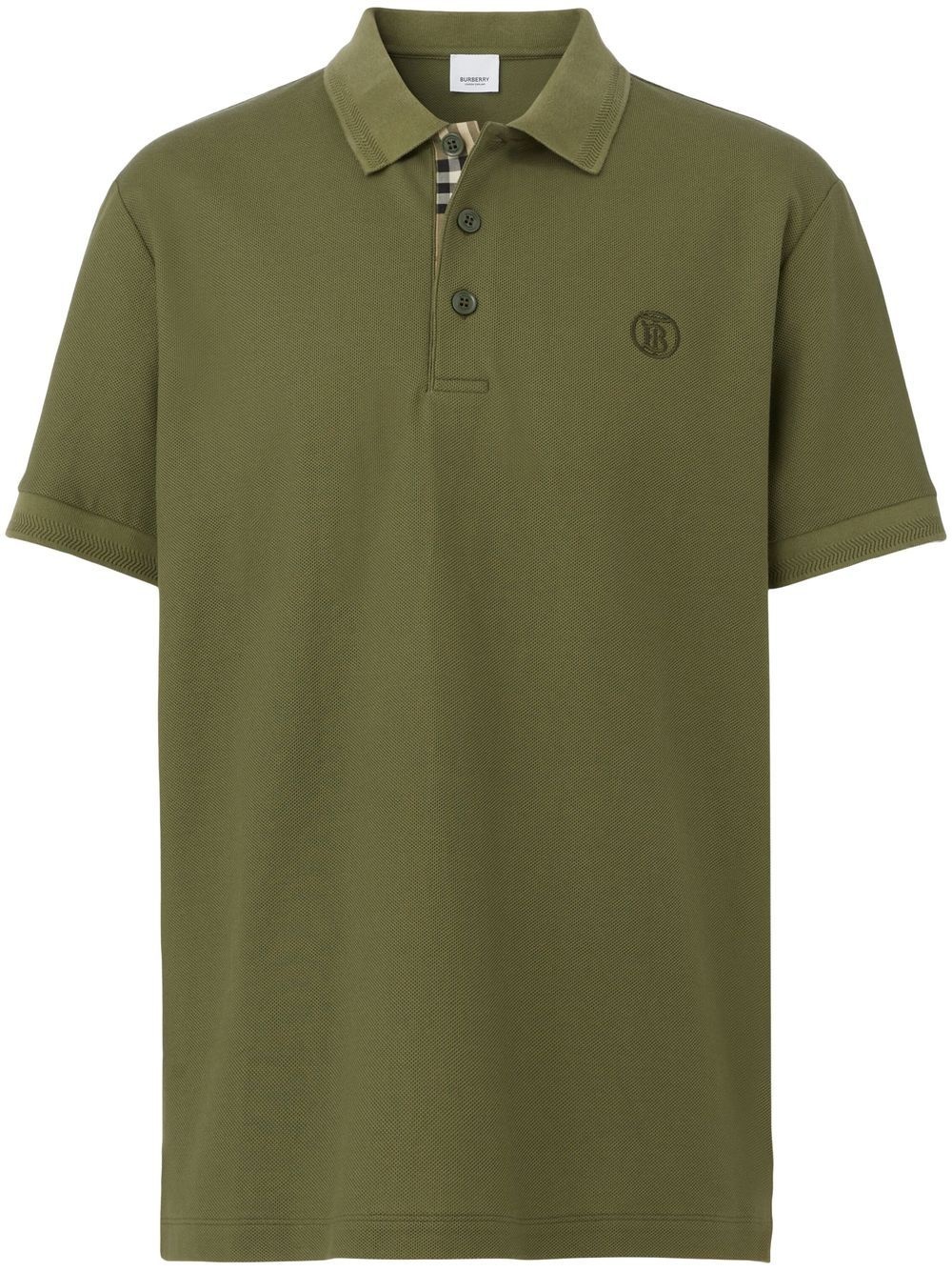 check trim polo shirt - 1