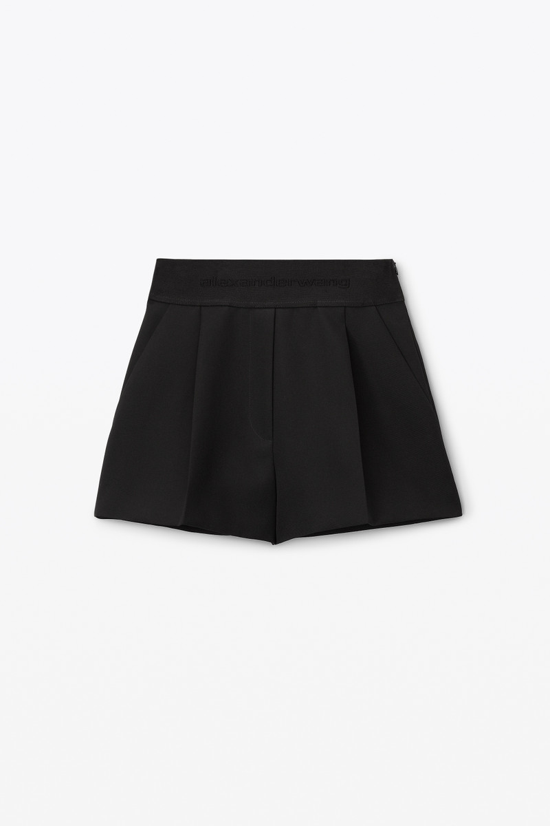 high waisted tailored short in wool tailoring 1