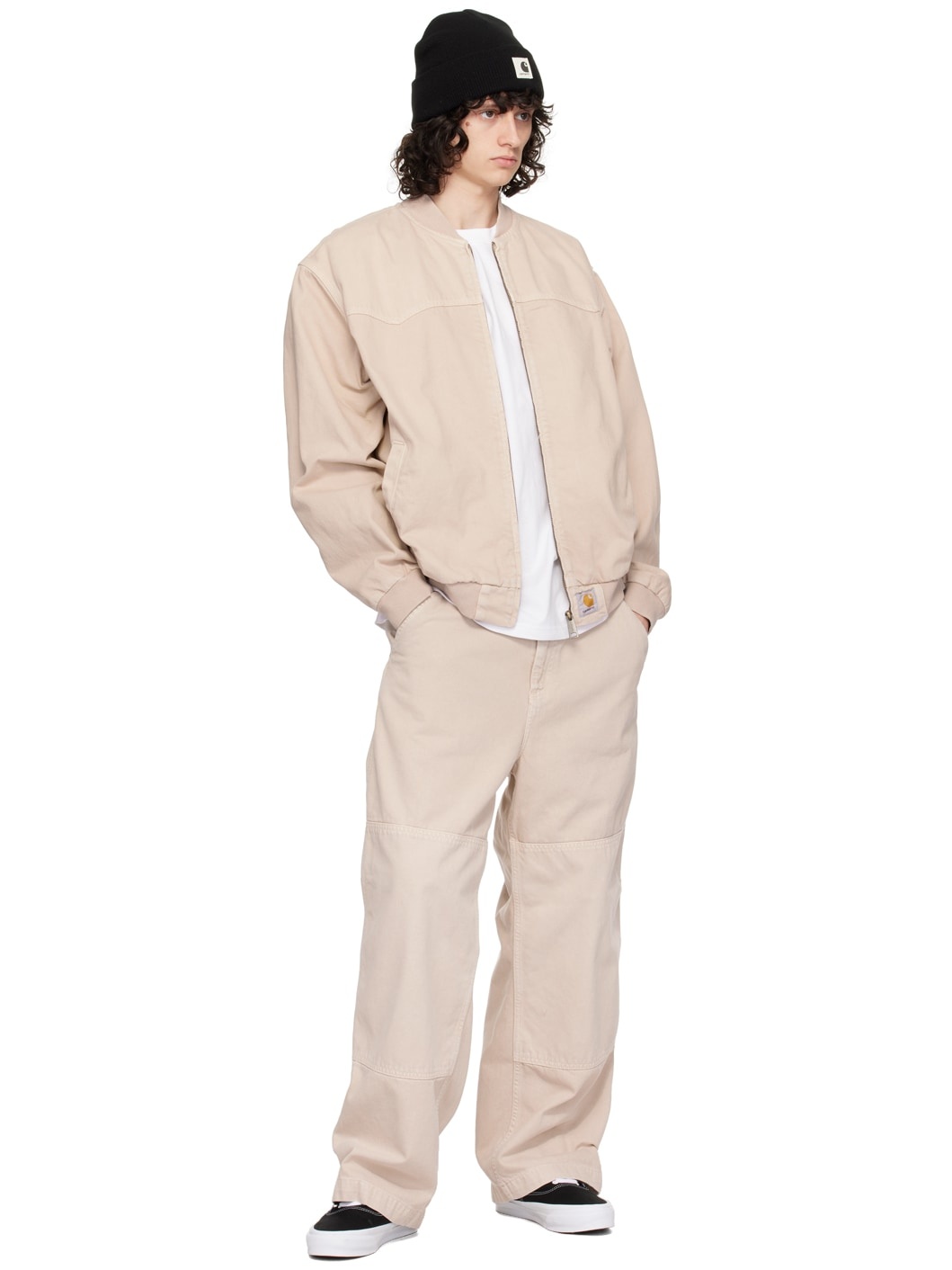 Beige Sante Fe Bomber Jacket - 4