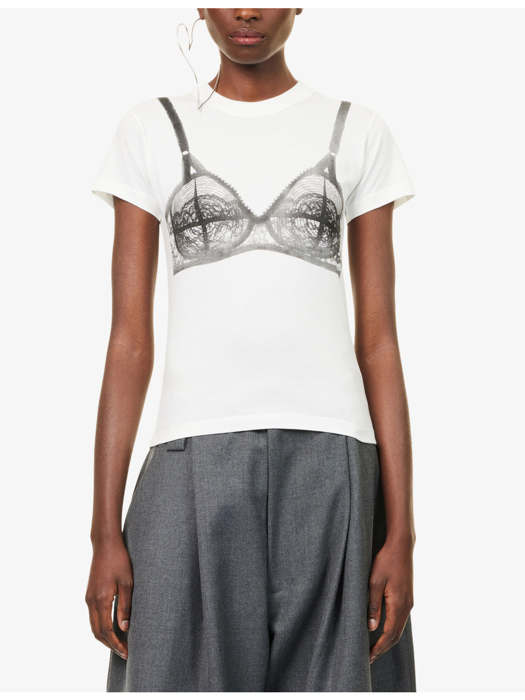 Bra Short-Sleeves Cotton-Jersey T-Shirt - 3
