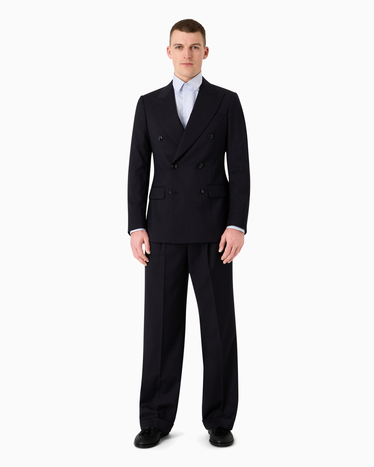 Virgin-wool double-breasted Royal Line suit - 4