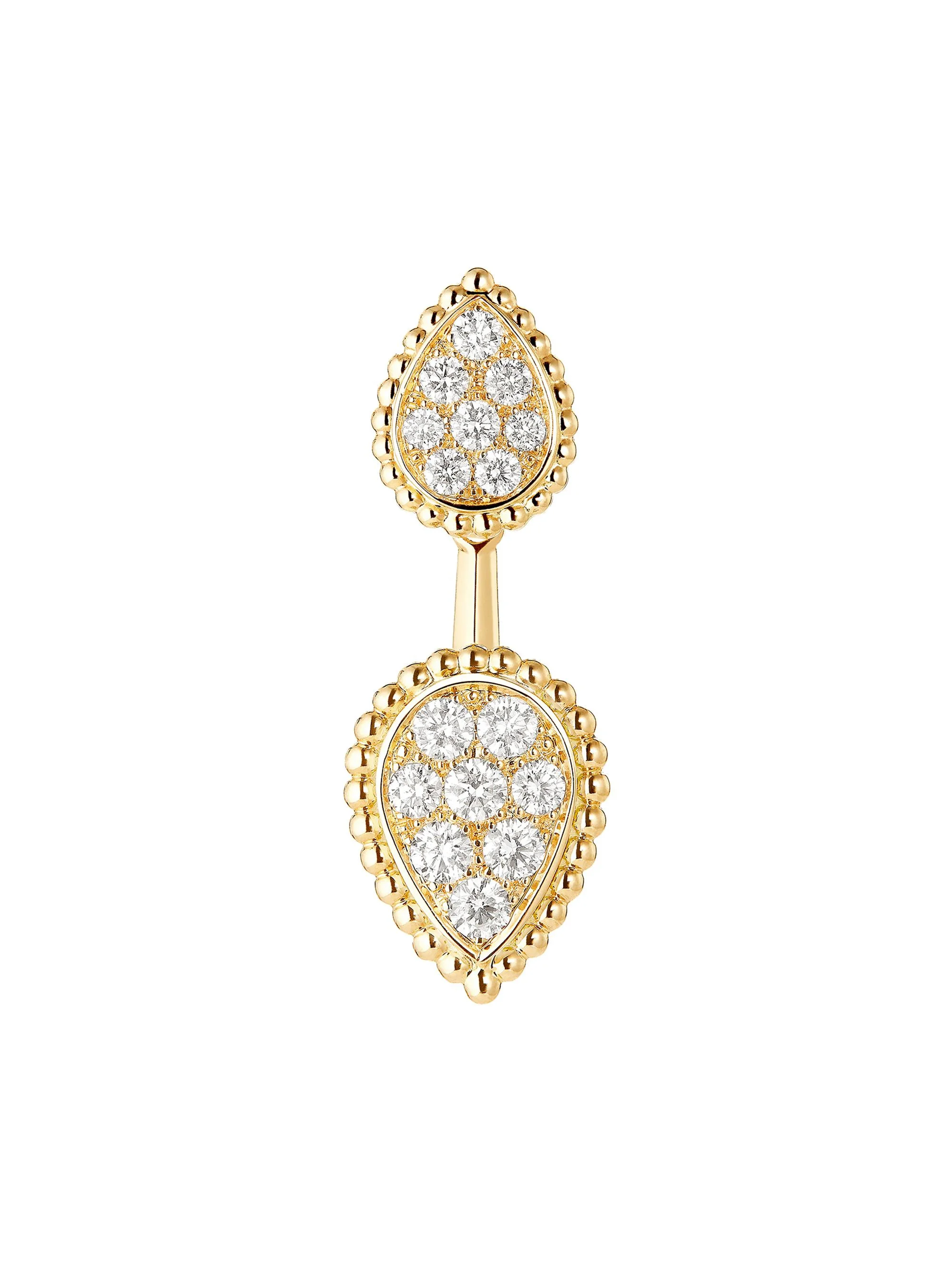 Women's Serpent Bohème 18K Yellow Gold & 0.49 TCW Diamond Single Ear Jacket - Yellow Gold - 1