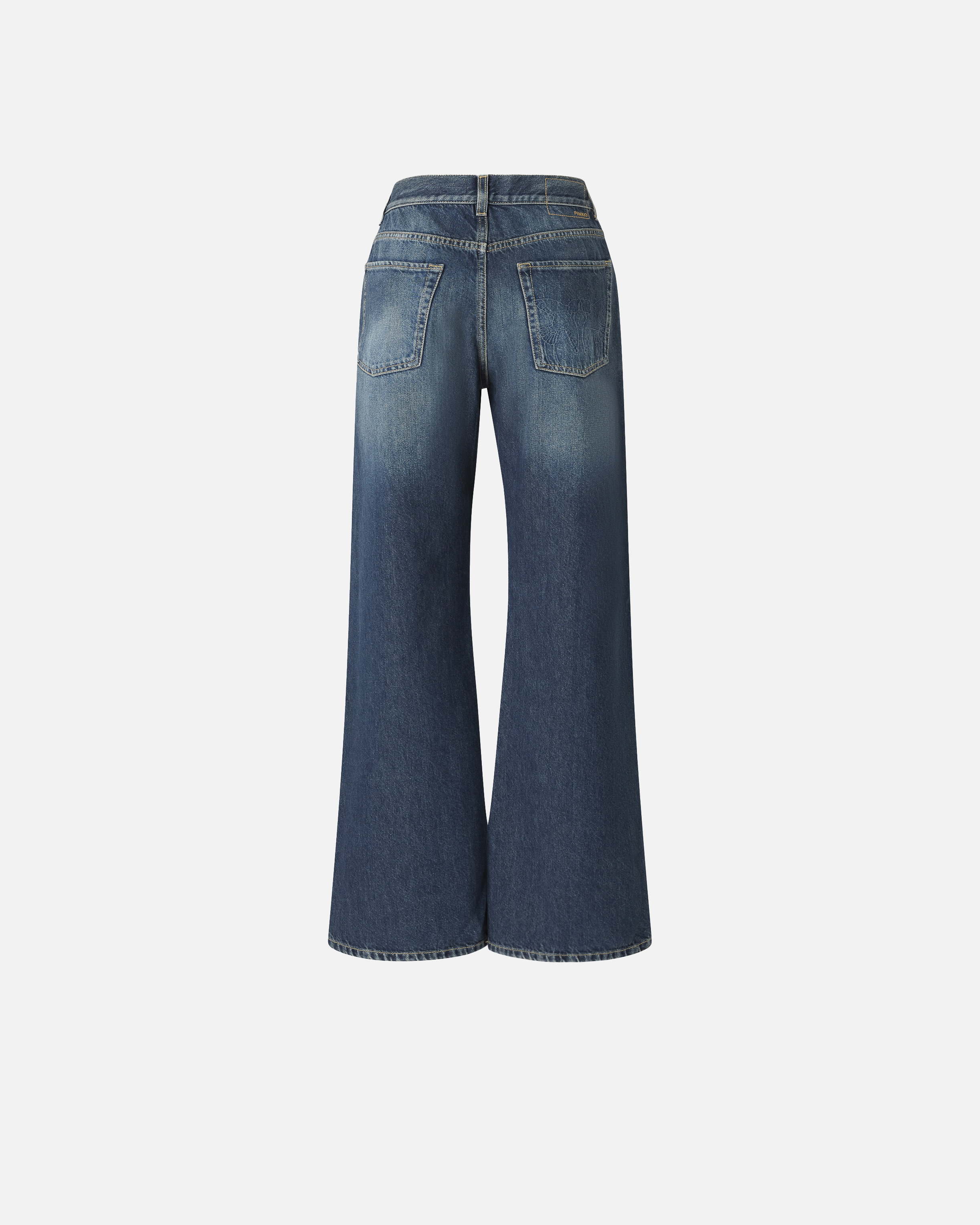 WIDE-LEG SOFT DENIM JEANS - 6
