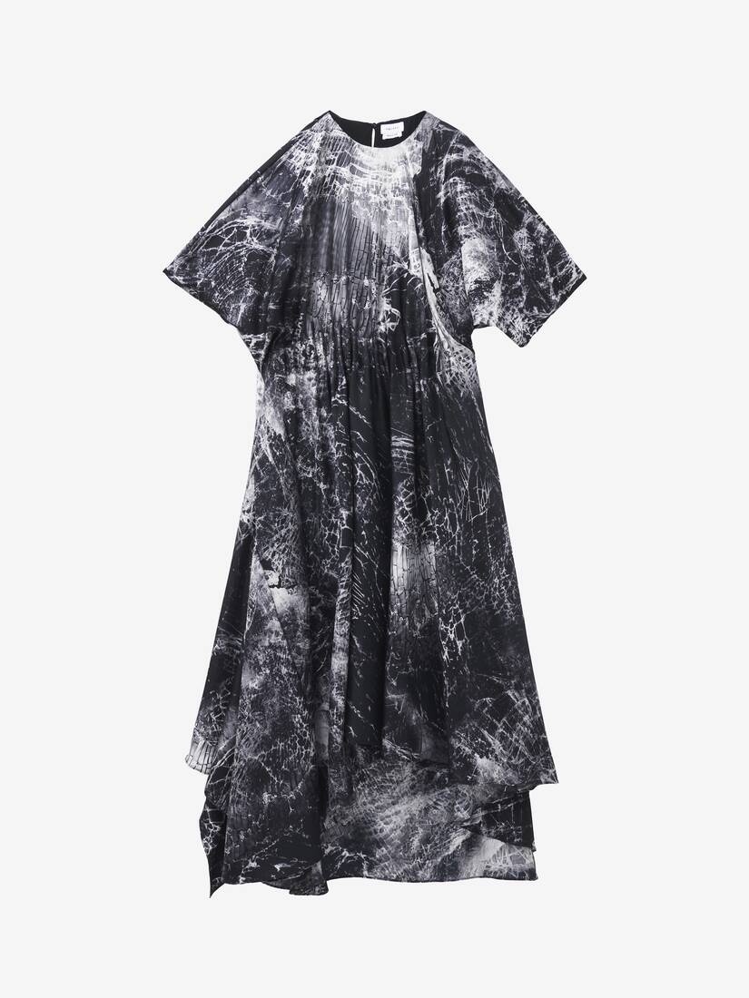 Smashed Screen Asymmetric Dress - 2