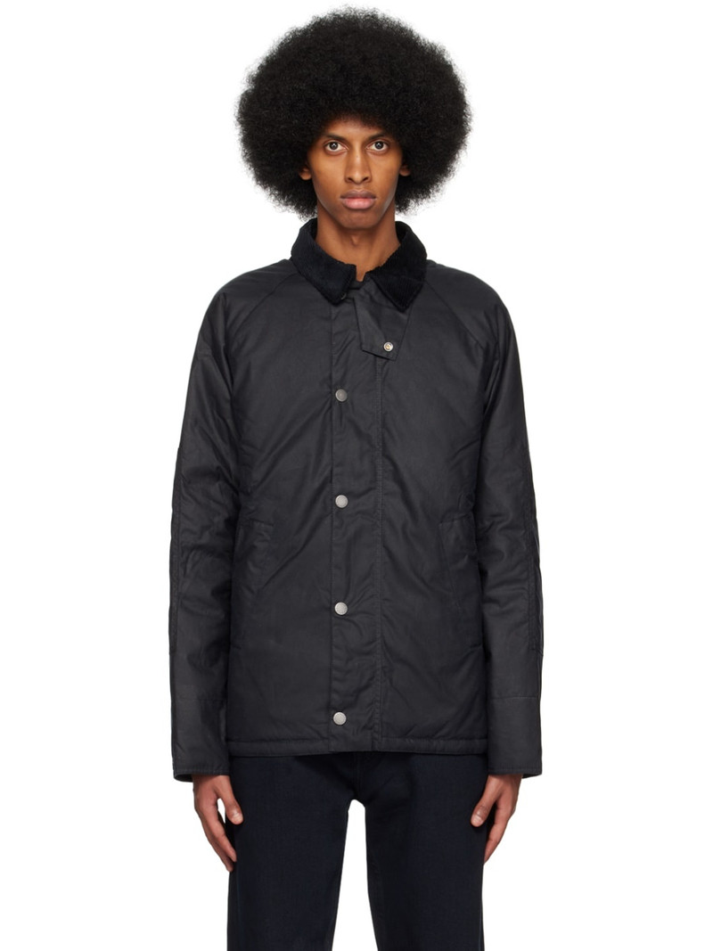 Navy Nara Wax Jacket - 1
