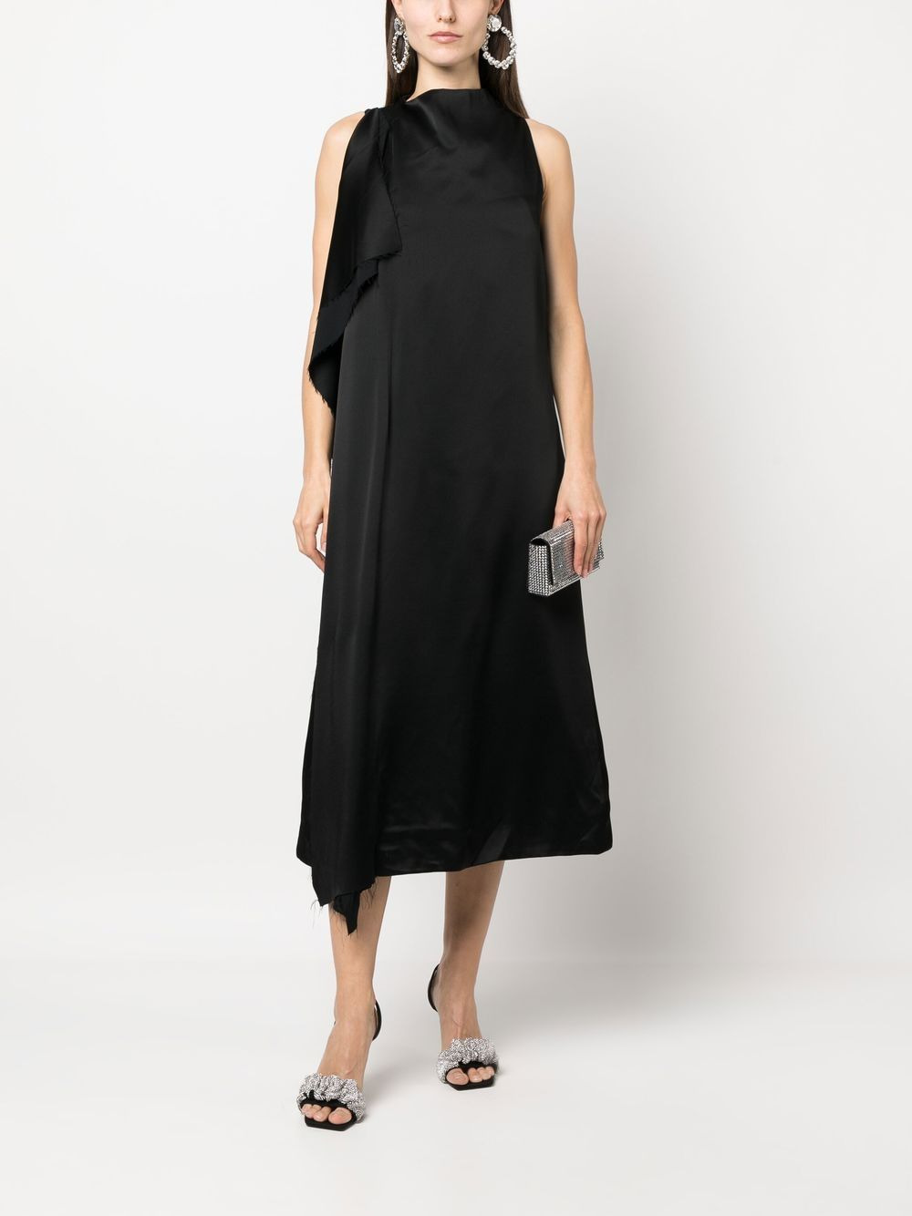 asymmetric a-line dress - 2