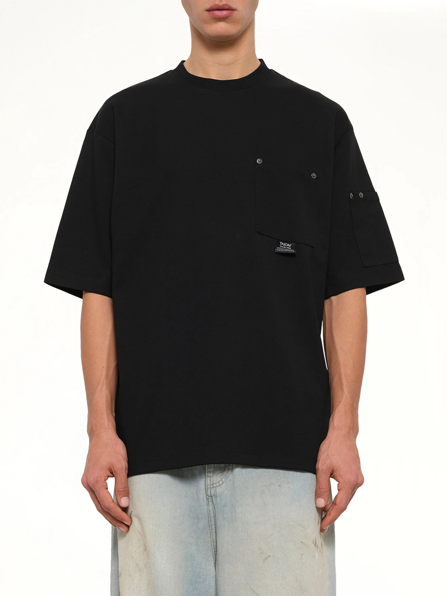 Work Libet Pocket T-Shirt in Black - 1