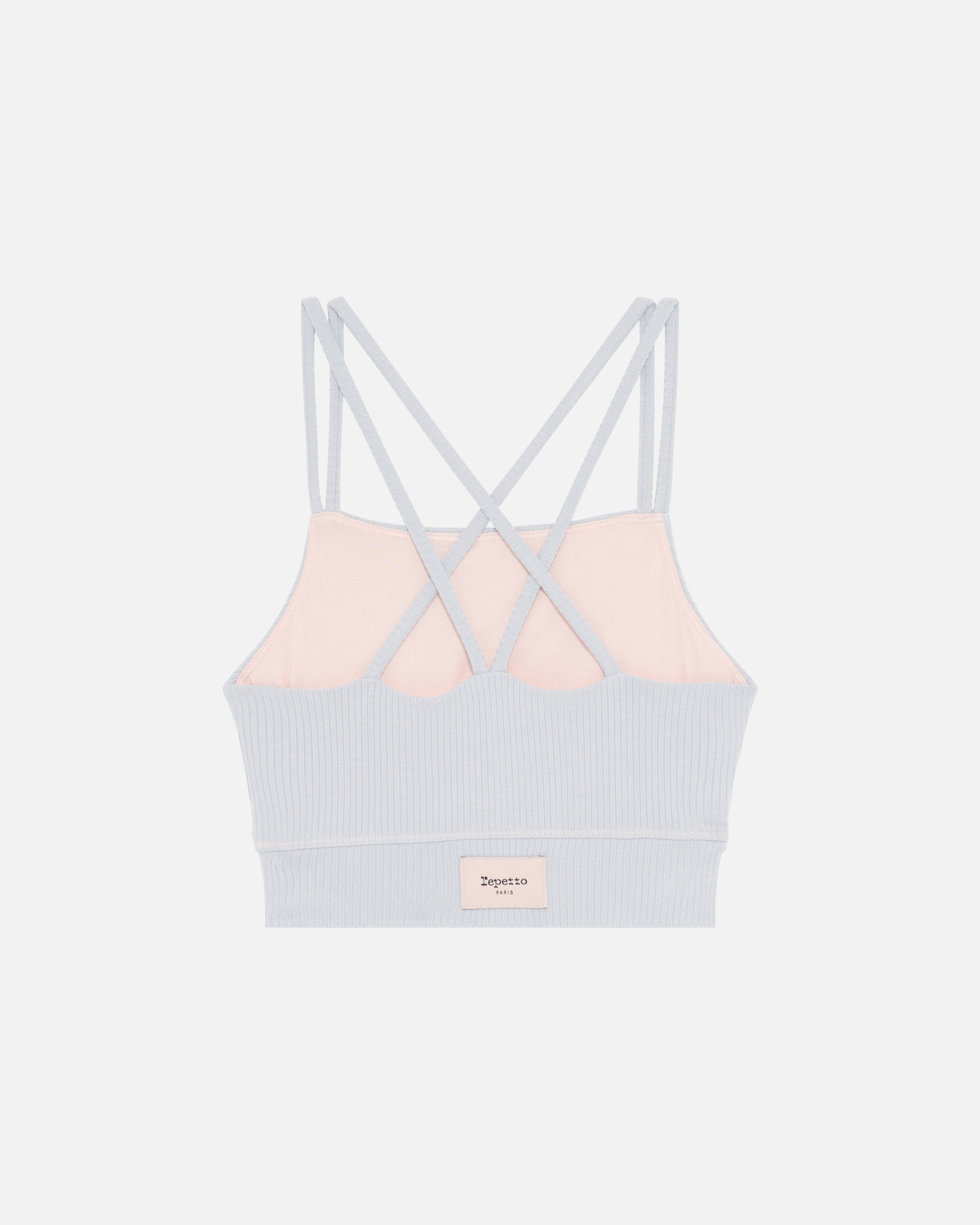 Ribbed bra with thin straps - 2
