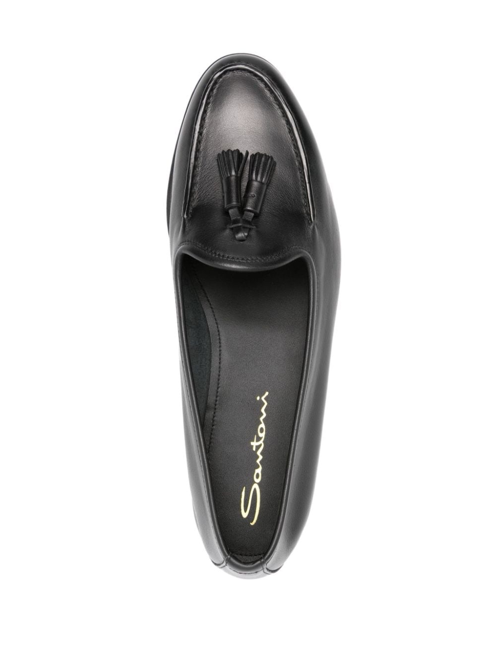 tassel-detail leather loafers - 4