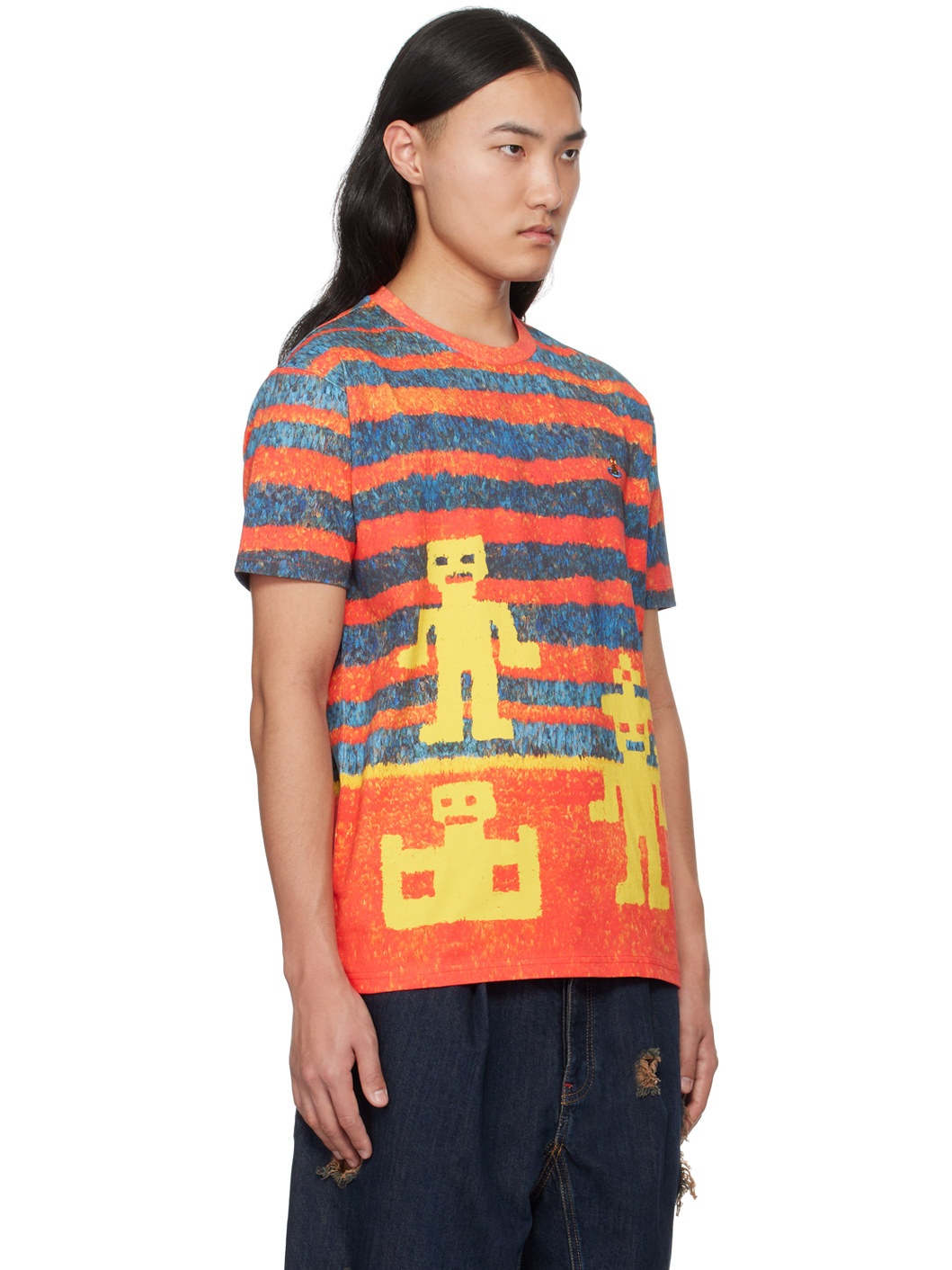 Orange & Blue Classic T-Shirt - 2