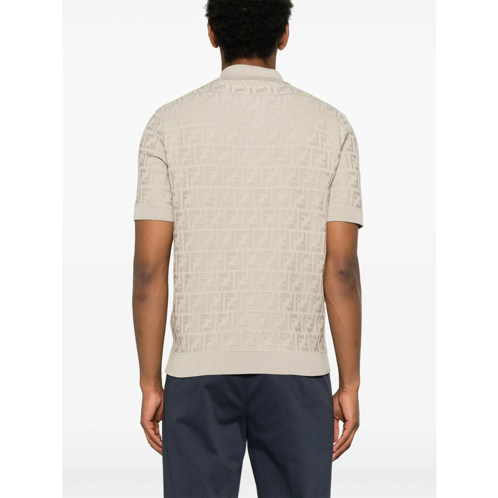 Fendi Neutrals Polo Shirts Men - 2