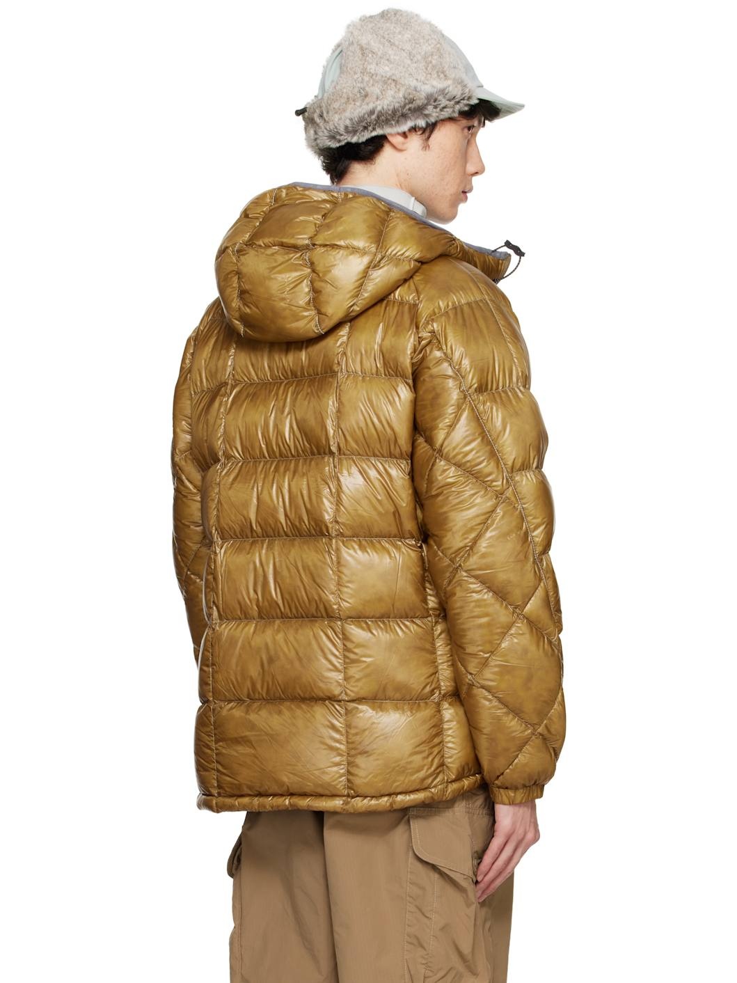 Brown Diamond Stitch Down Jacket - 3