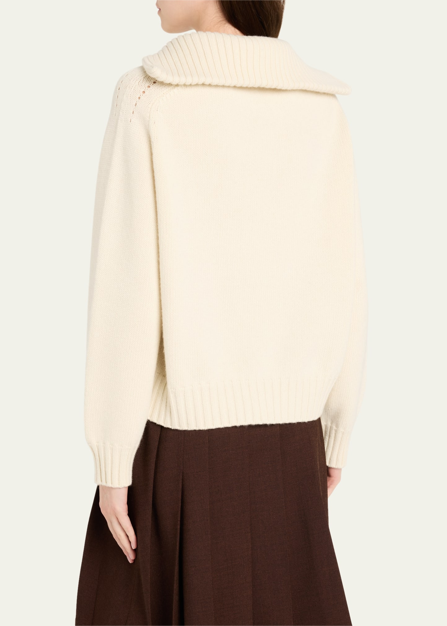 Cashmere Knit Polo Sweater - 3