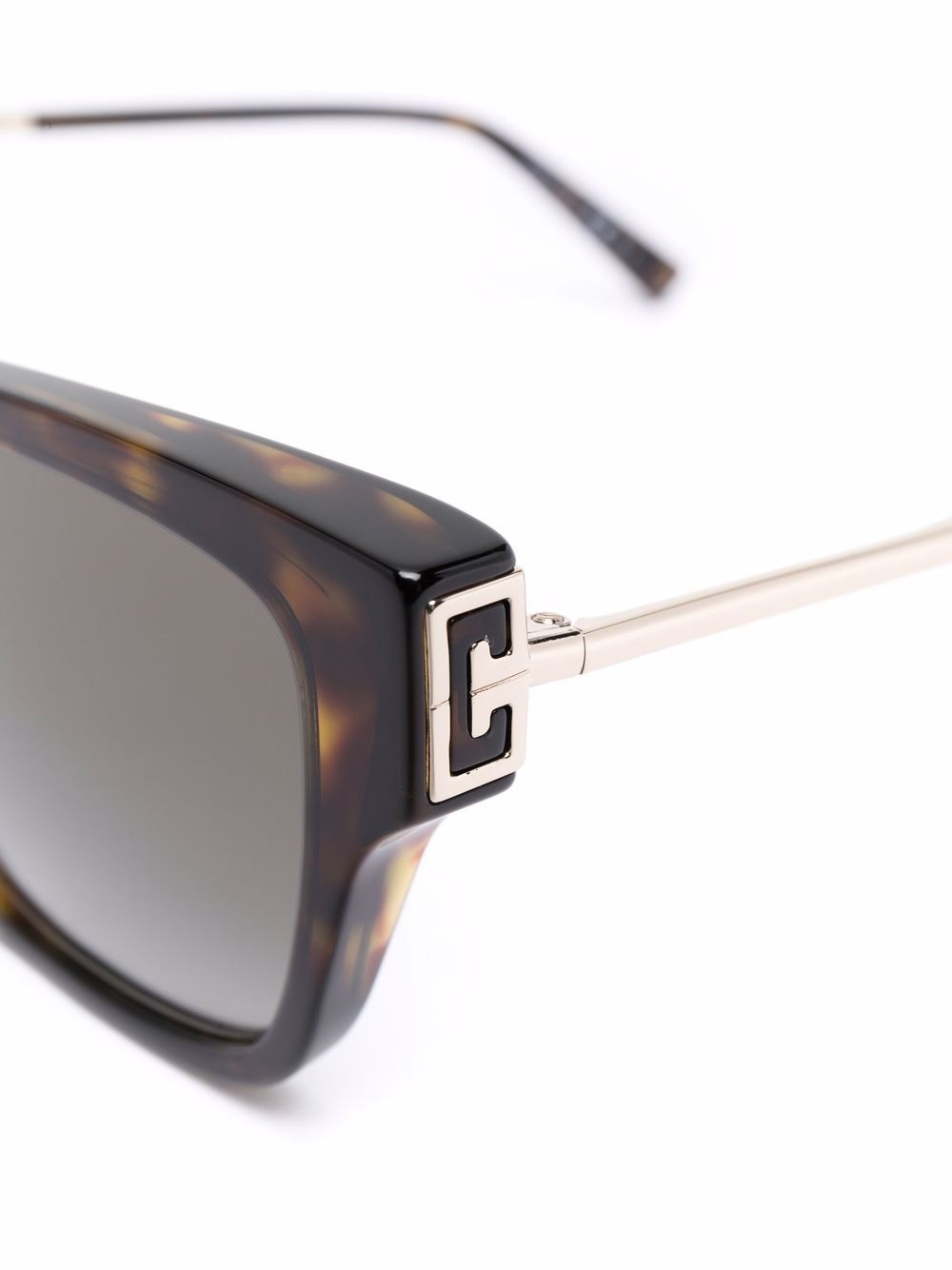 tortoiseshell square-frame sunglasses - 3