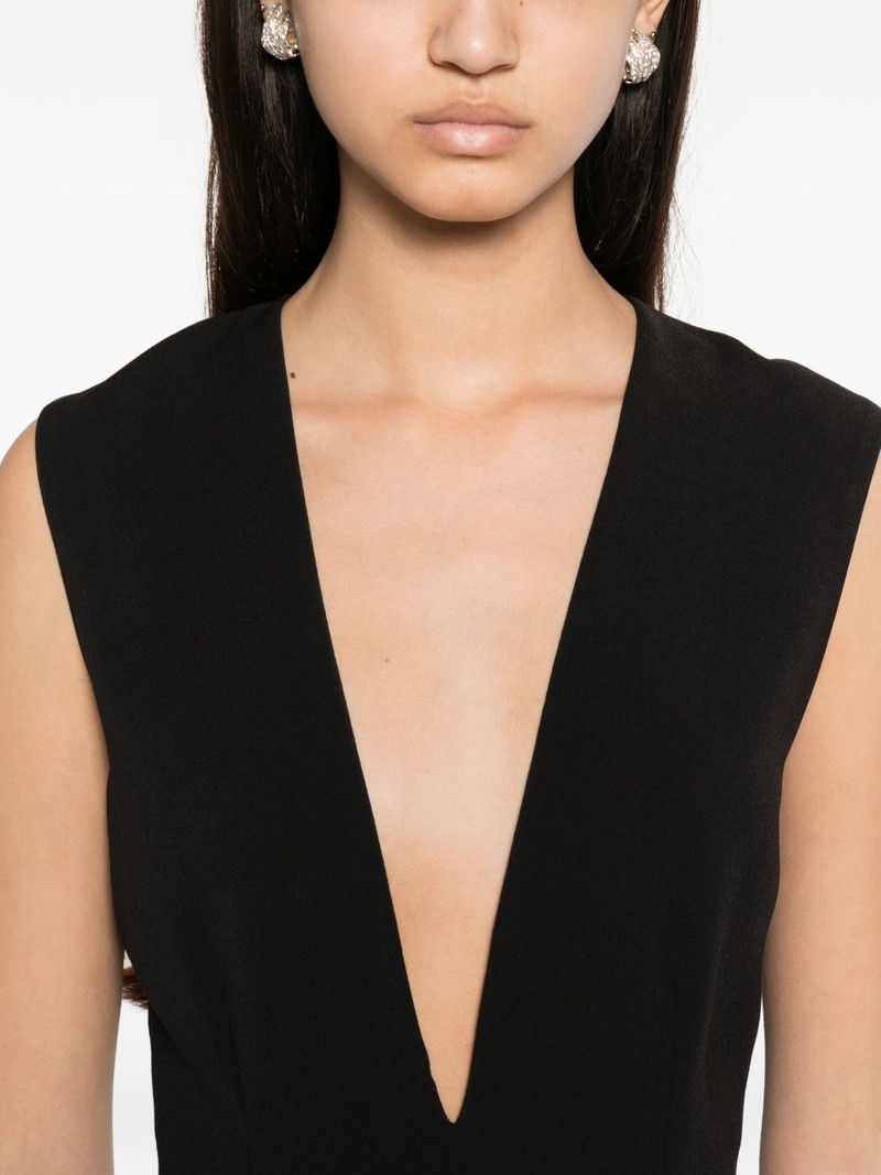 Althea plunging V-neck sleeveless maxi dress 5