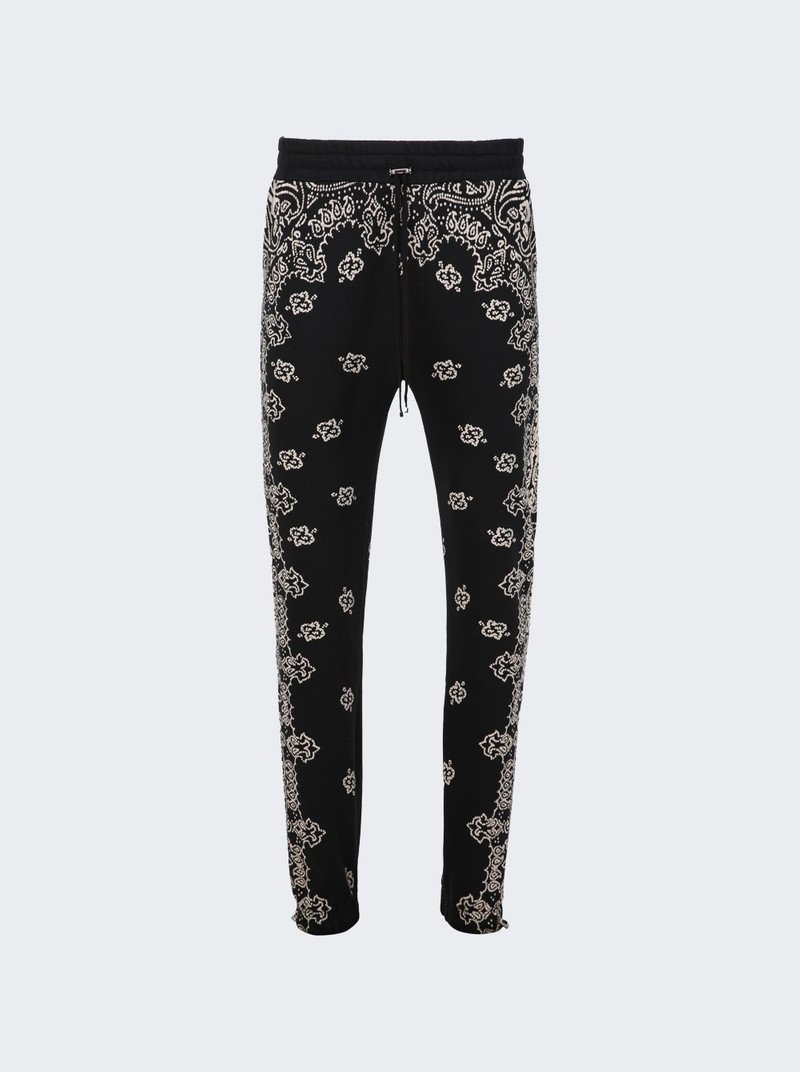 Bandana Bleach Sweatpants Black - 1