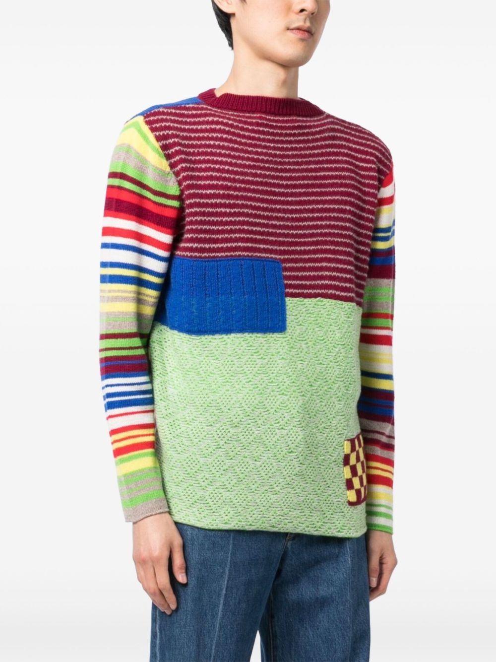 patchwork sweater - 3