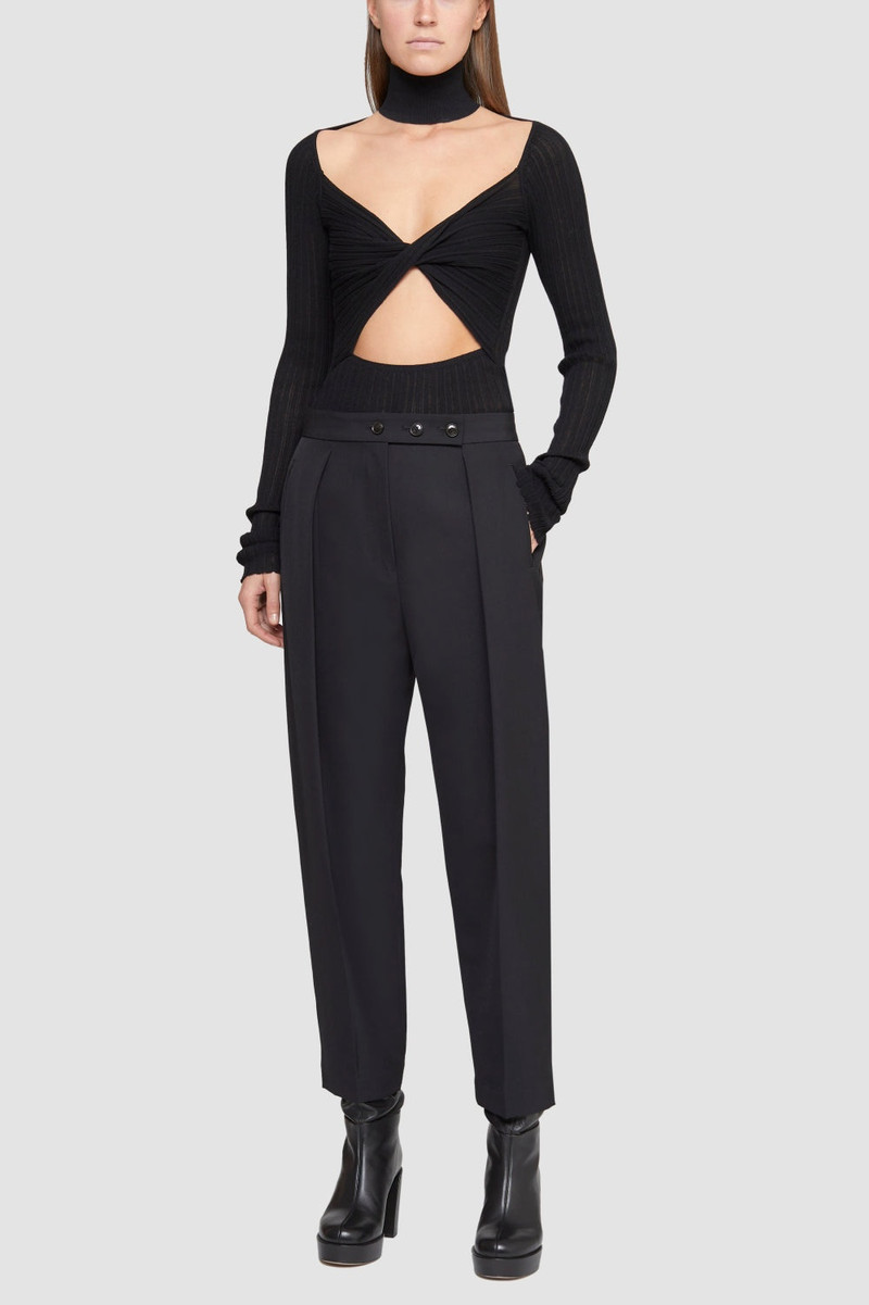 High-Waisted Tapered Trousers 1