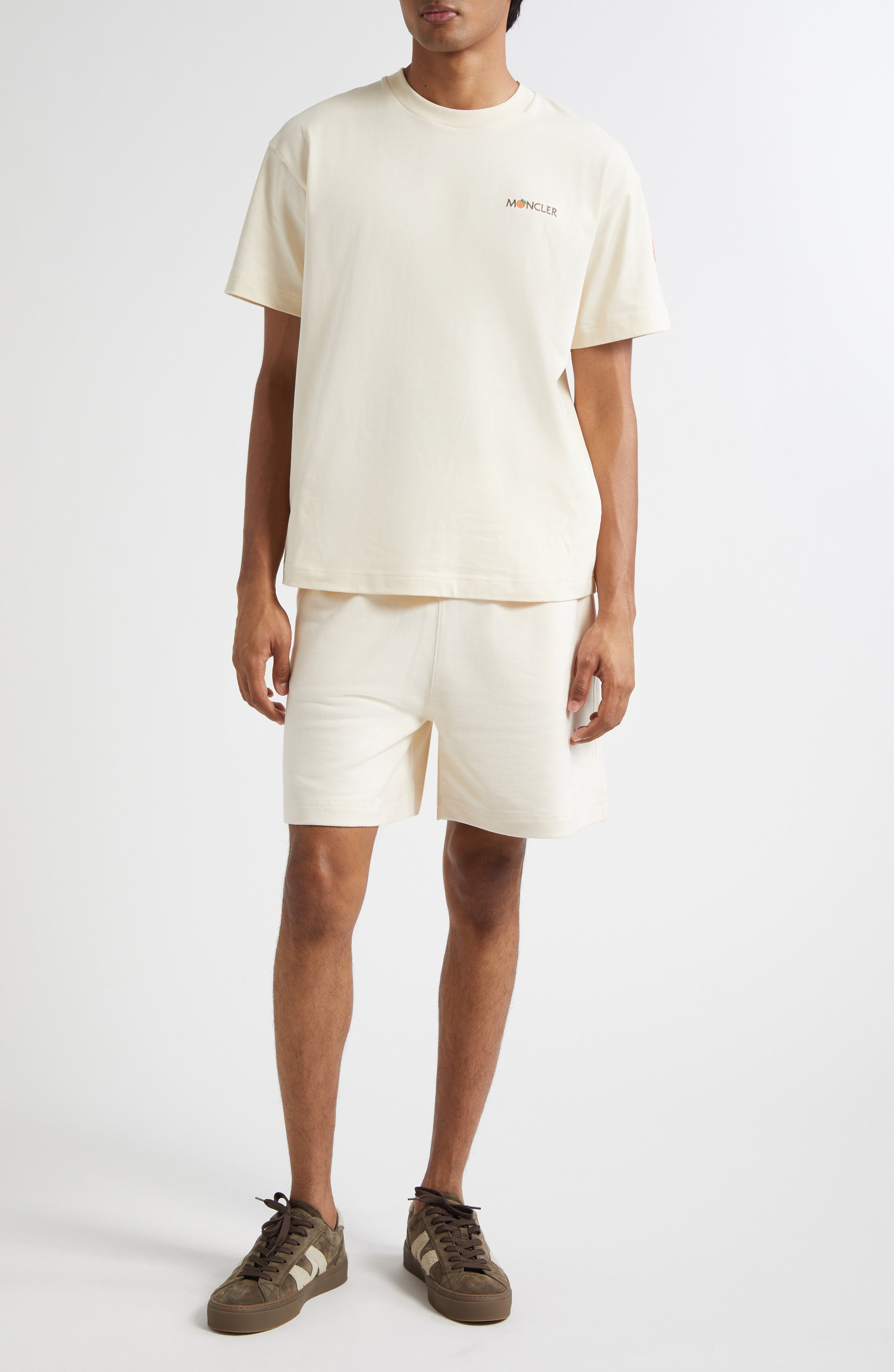 Moncler x Gilga Farm by Donald Glover Logo Patch T-Shirt in Natural at Nordstrom - 8