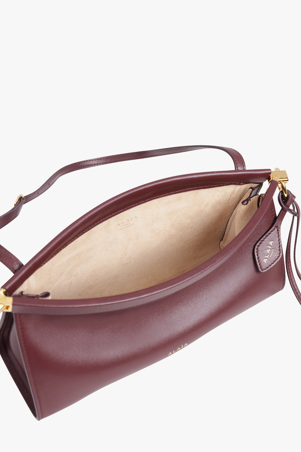 LE CLICK EAST/WEST SMALL BAGUETTE BAG | GARNET RED - 3