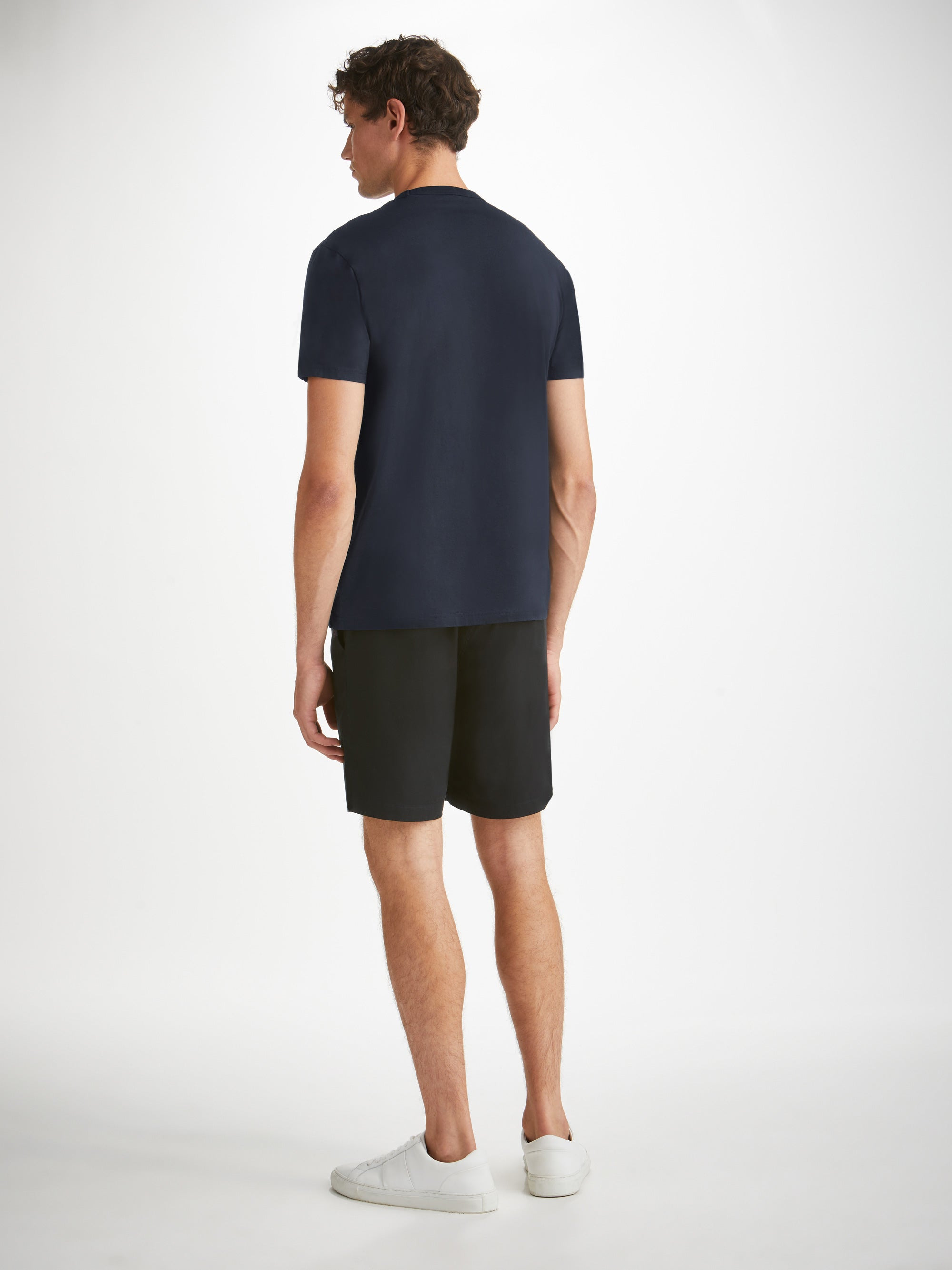 Men's T-Shirt Barny Pima Cotton Navy - 4