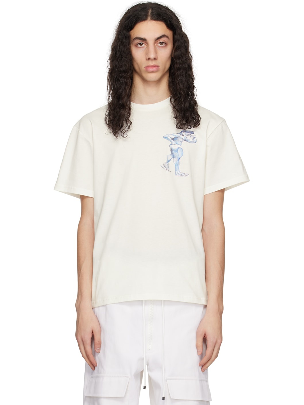 Off-White Placed Print T-Shirt - 1