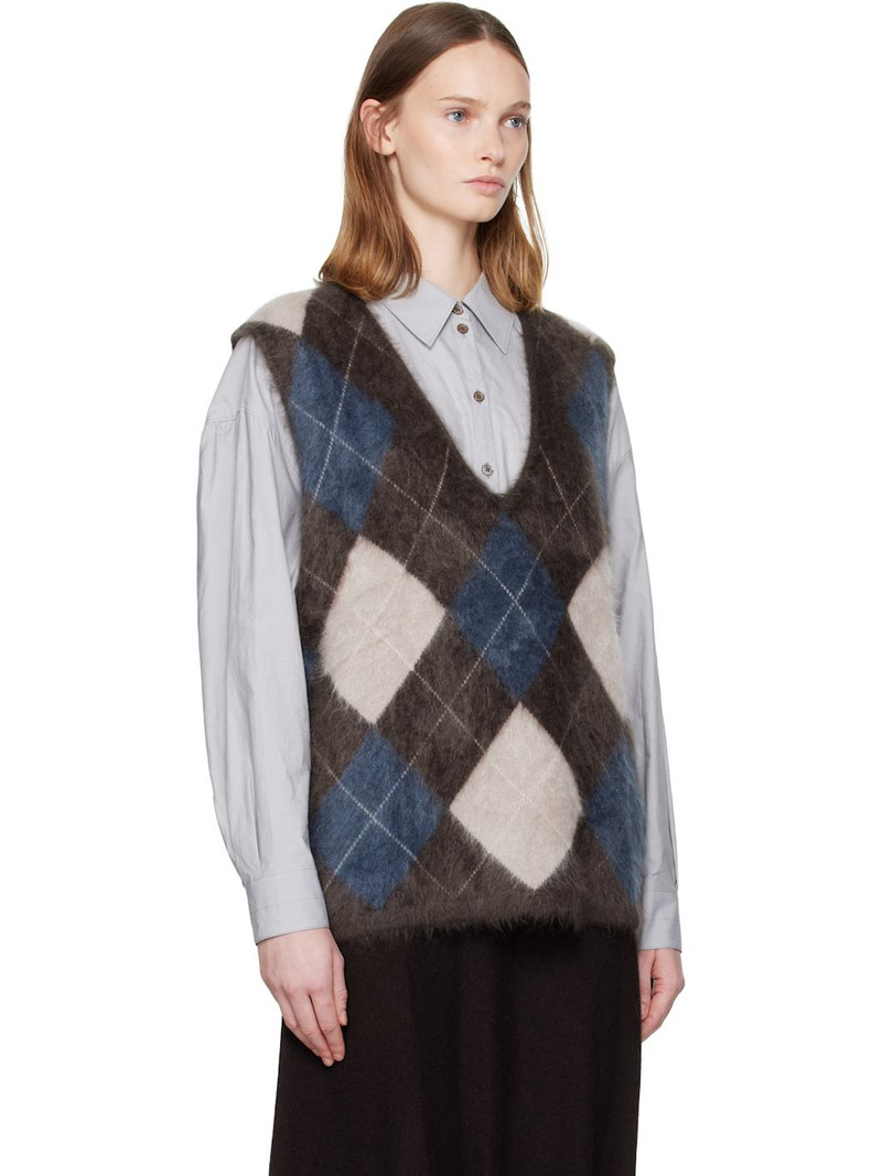 Brown Amelly Sweater Vest 2