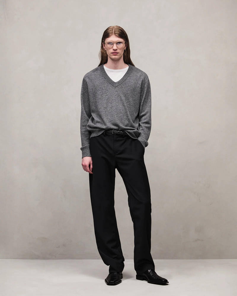 entire studios KNIT V-NECK CONCRETE outlook