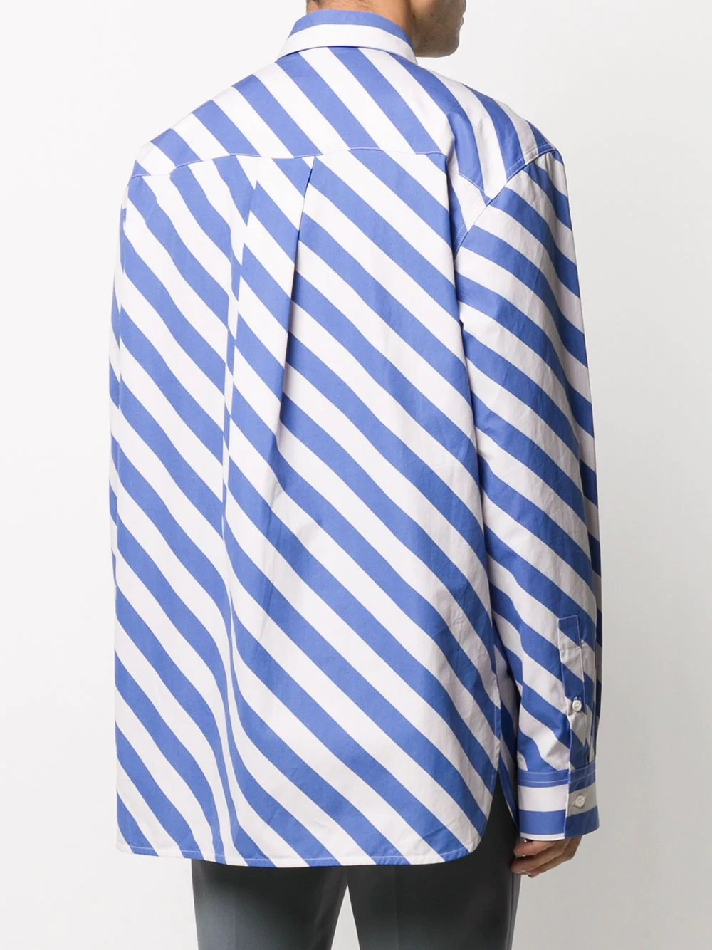 diagonal stripes shirt  - 4