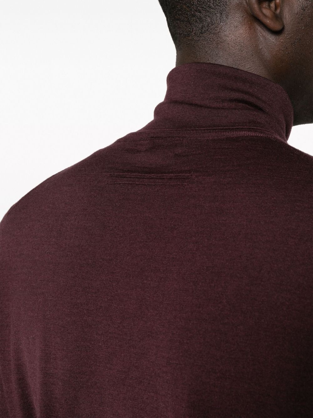 roll-neck fine-knit jumper - 5