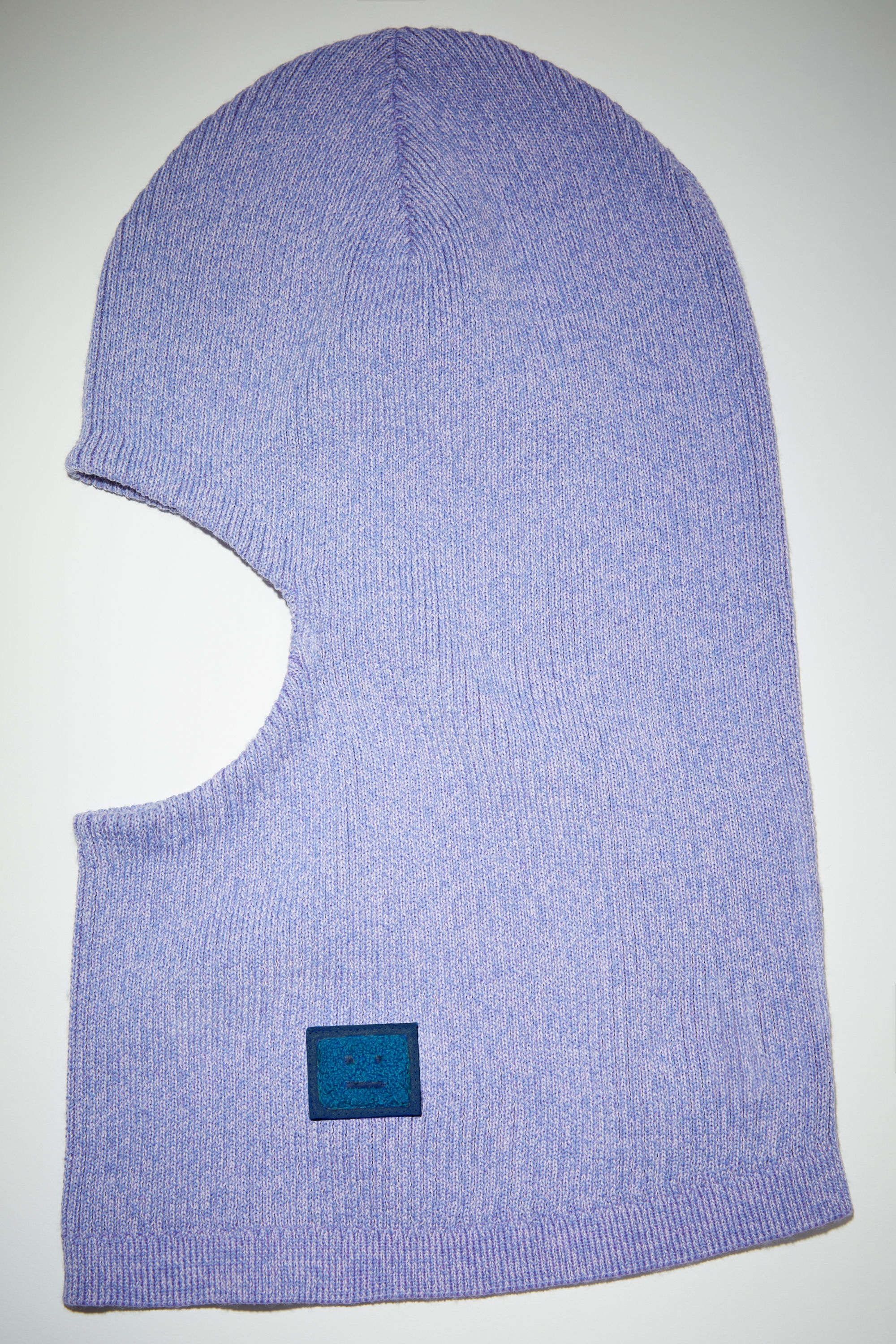 Ribbed knit balaclava - Iris purple - 4