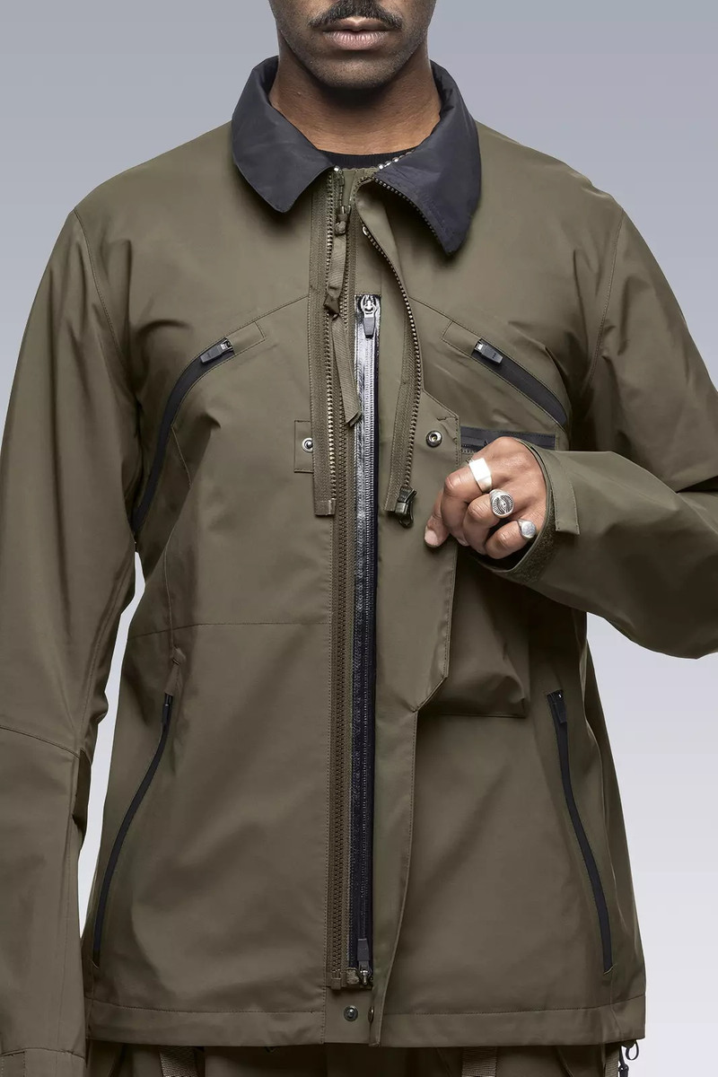 J1A-GTKR-RFM KR EX 3L Gore-Tex® Pro Interops Jacket RAF Green with size 5 WR zippers in matte black 20