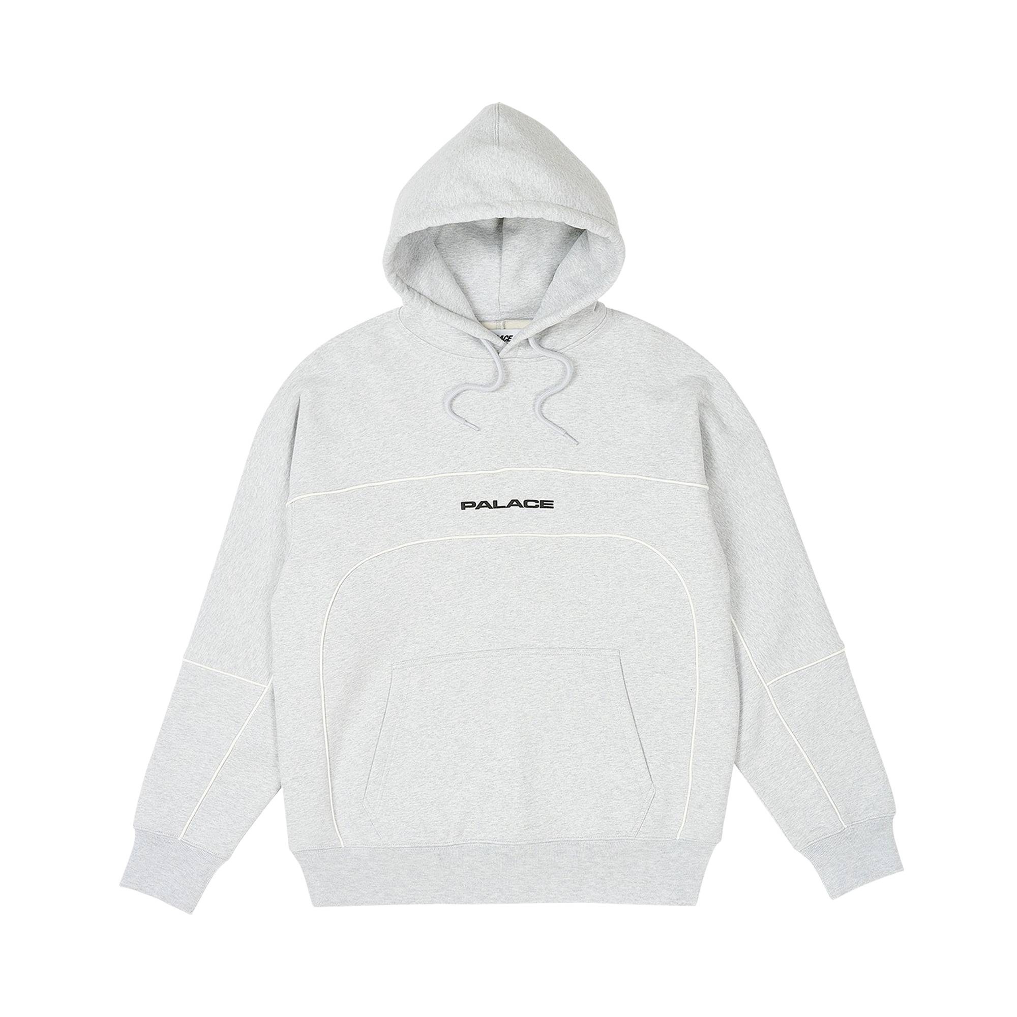 Palace Track Hood 'Grey Marl' - 1