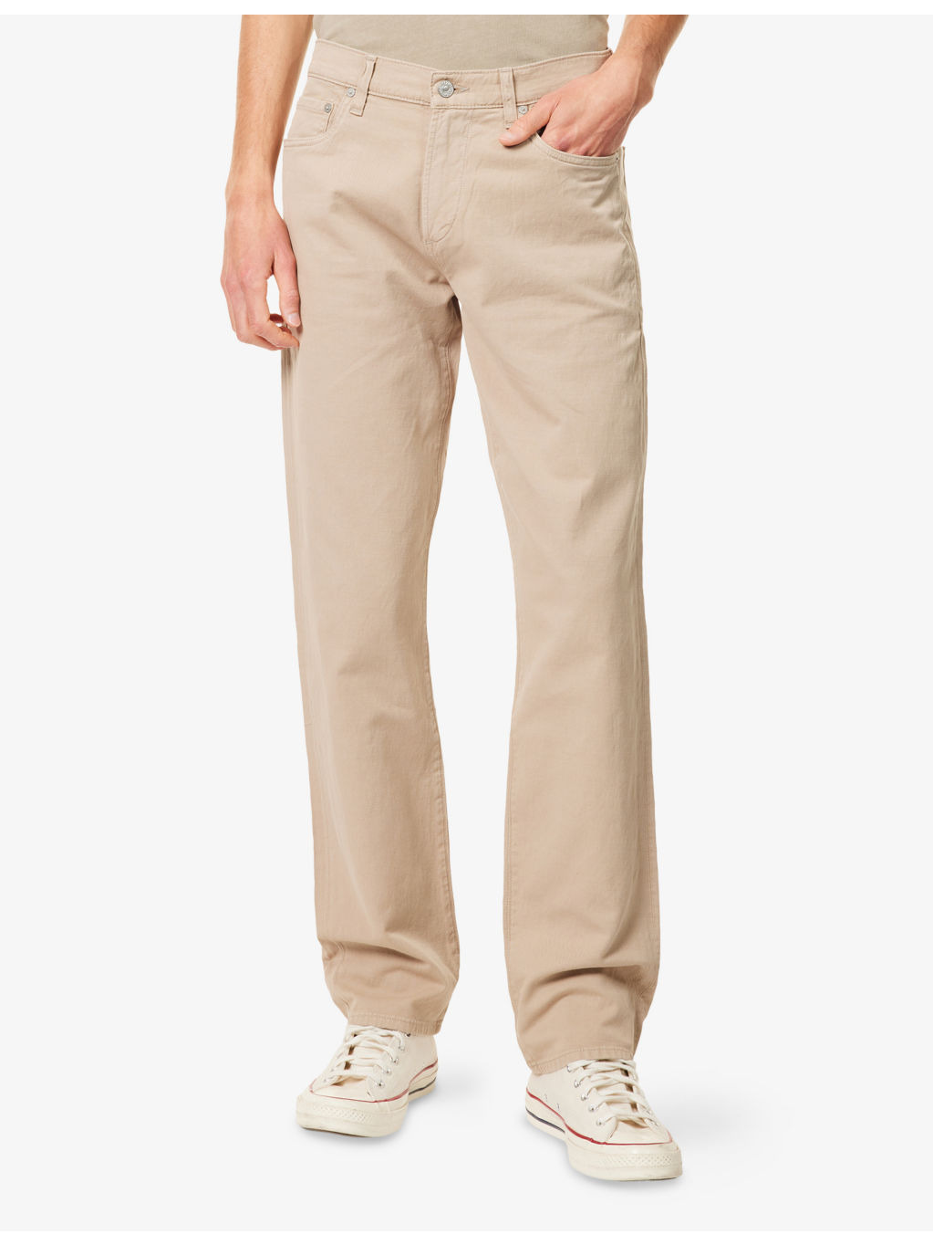 Elijah Relaxed Straight-Leg Linen-Blend Denim Jeans - 3