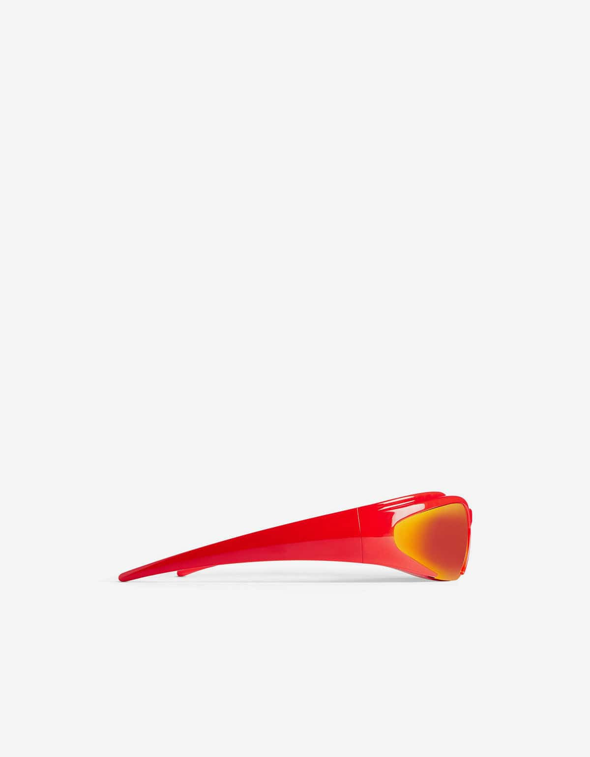 Balenciaga Red Reverse Xpander Rectangle Sunglasses - 4