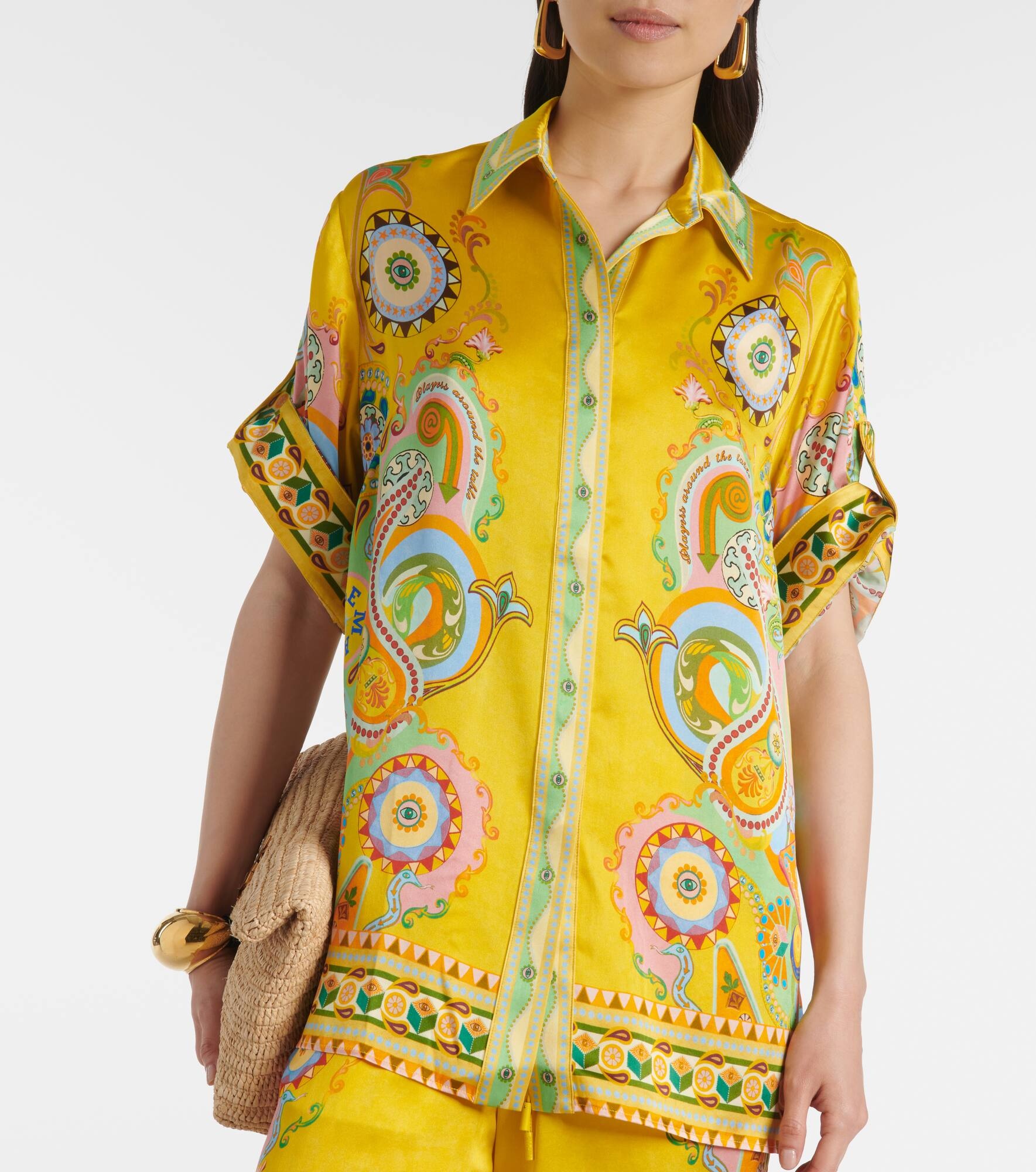 Pinball printed silk shirt - 4