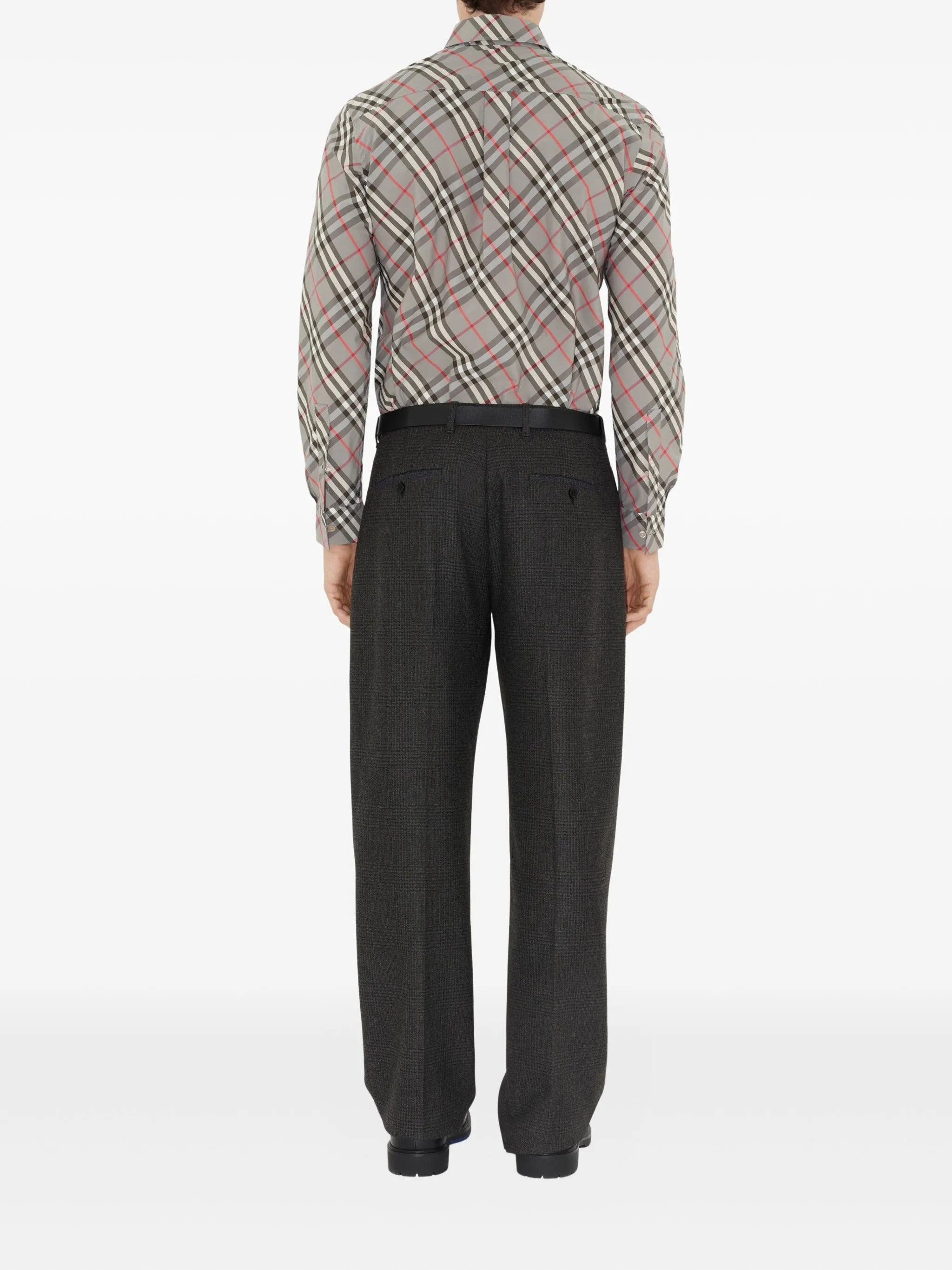 checked cotton shirt - 4