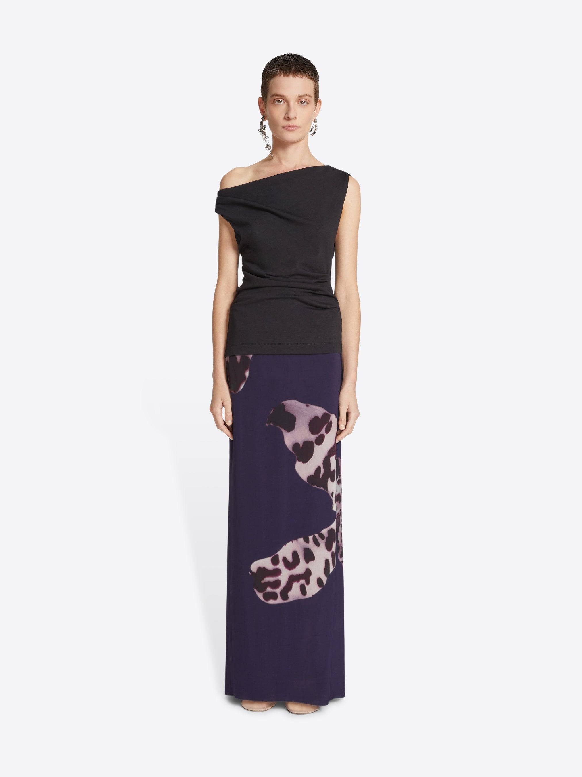 LONG DRAPED SKIRT - 2