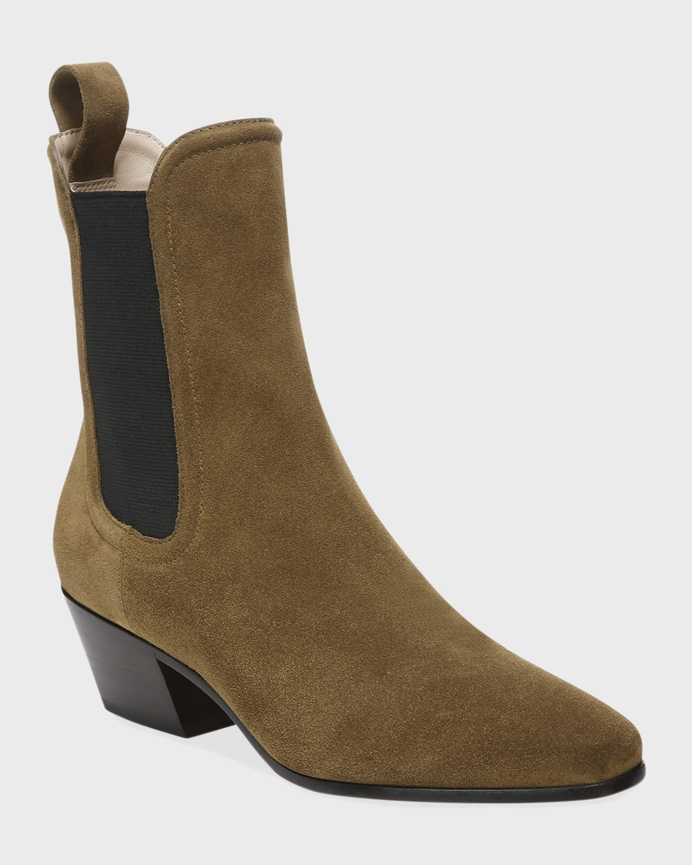 Lada Suede Chelsea Ankle Booties - 2