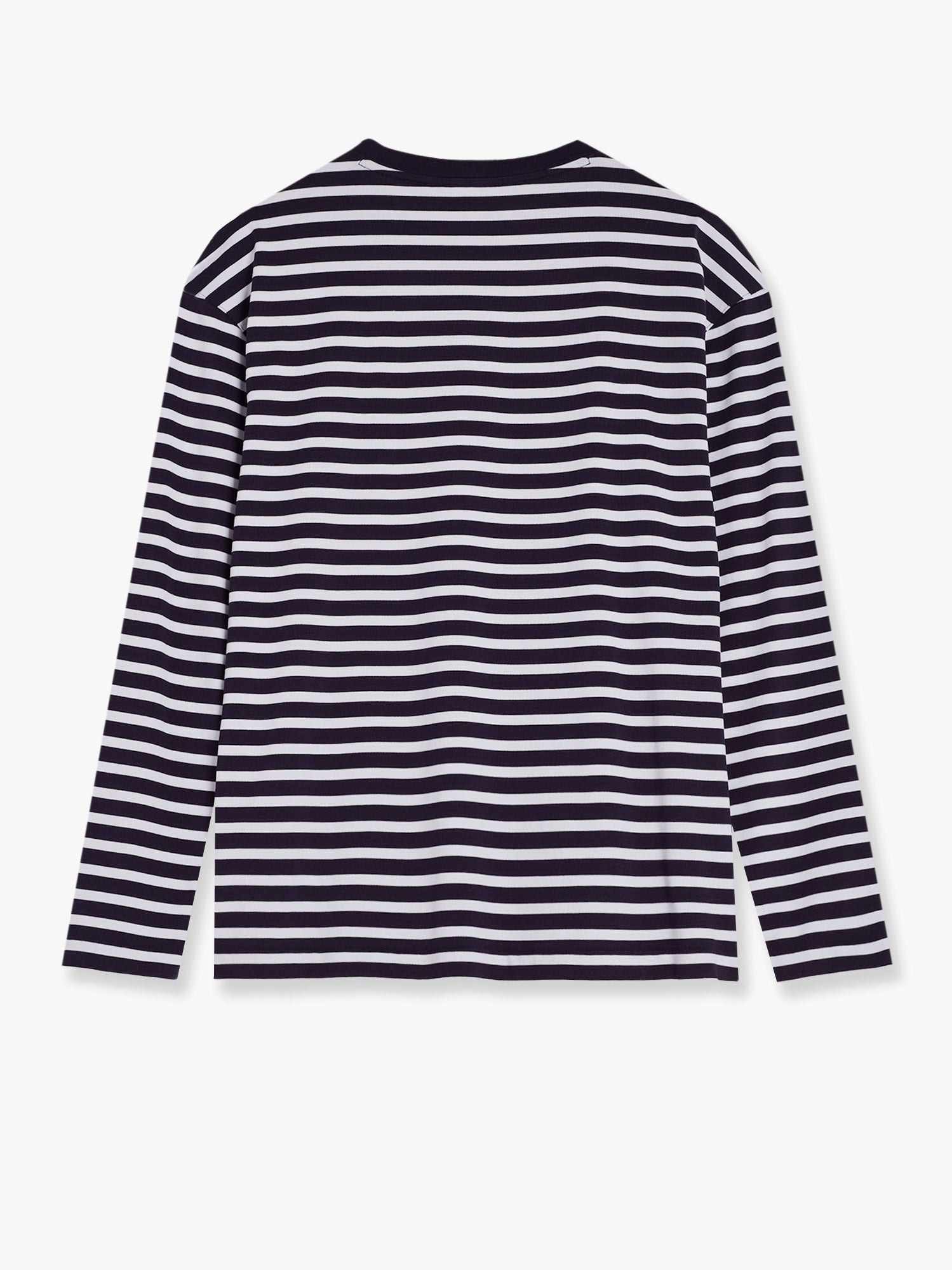 Maison Kitsune Striped Cotton Sweater With Iconic Logo Patch - 2
