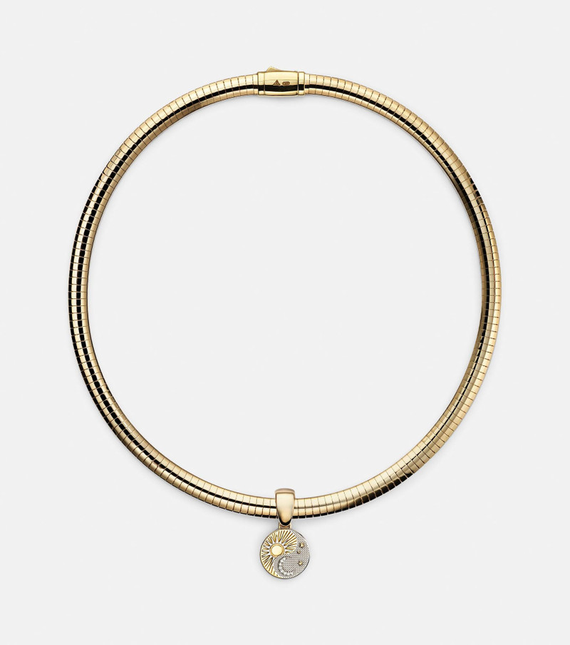 Balance - Foundational Keys 18kt gold and white gold necklace with diamonds 1