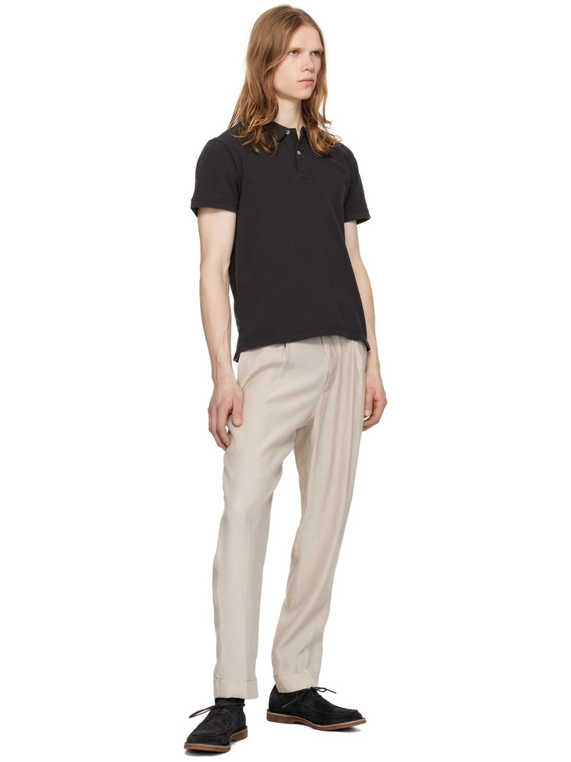 OFFICINE GÉNÉRALE Black Larry Polo outlook